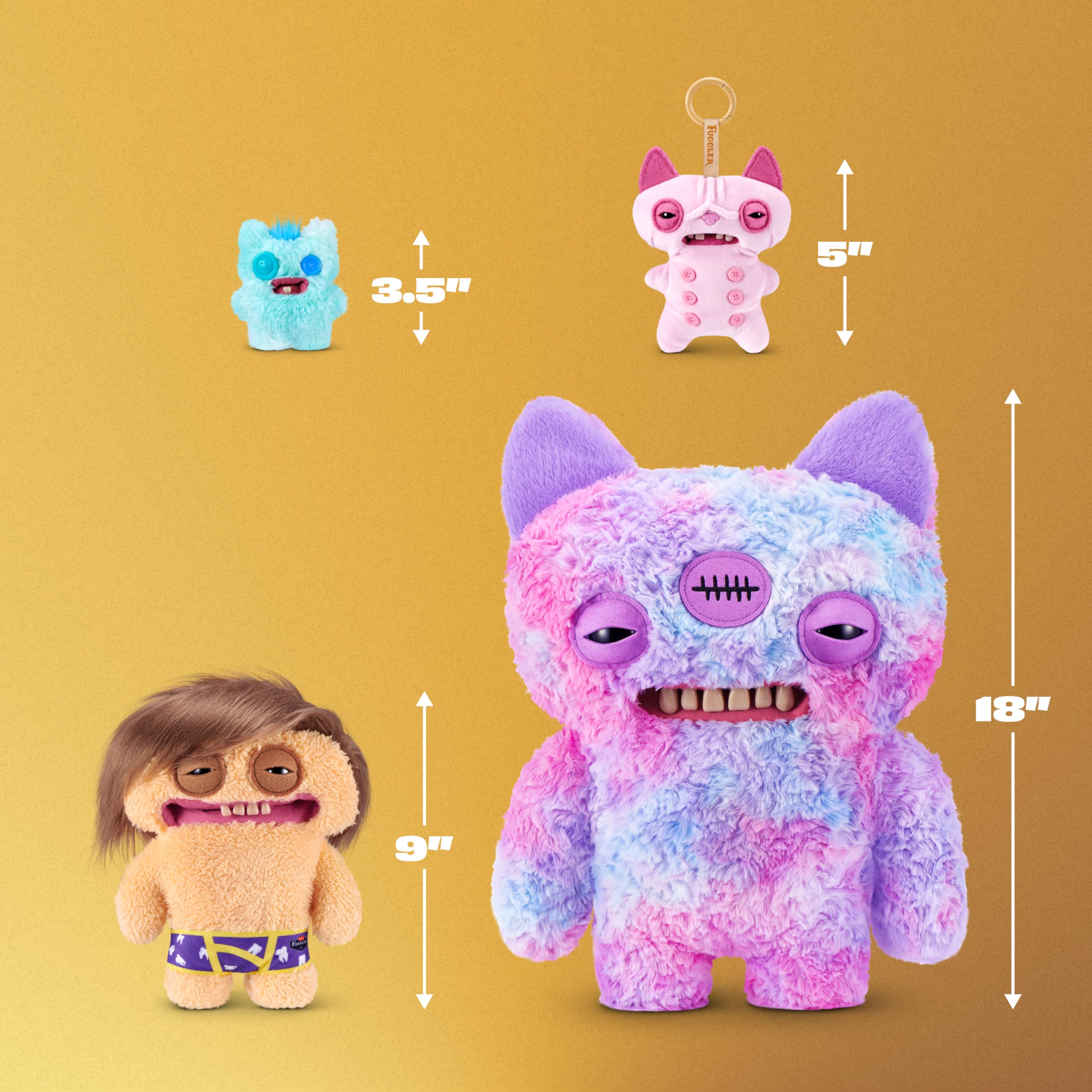 Fuggler Fugg Stars Series 2 9 Inch Plush Collectible Toy (Fuggbieb) - Multi-coloured, Polyester 7