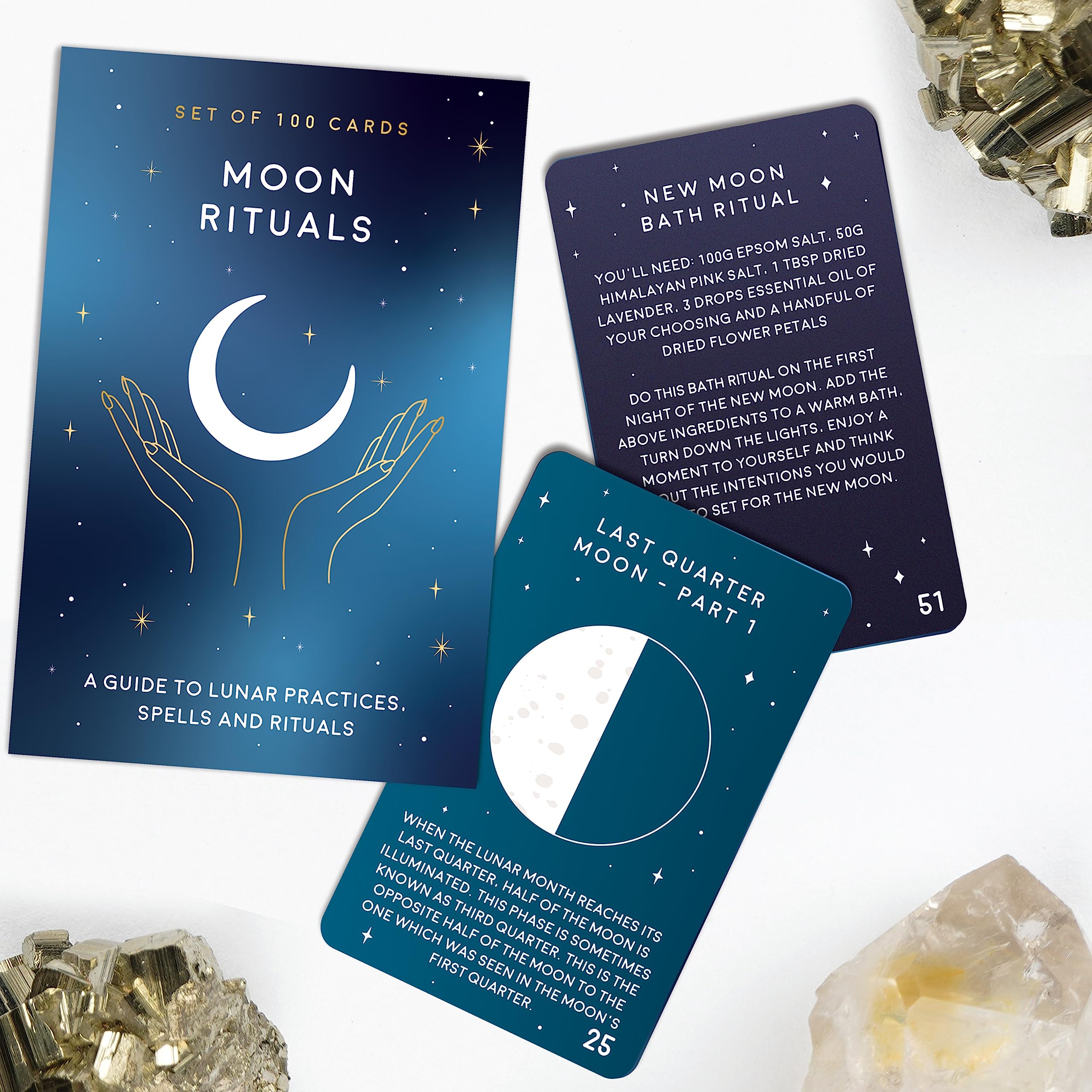 Gift Republic 100 Moon Ritual Cards for Self Care, Spells, and Affirmations 5