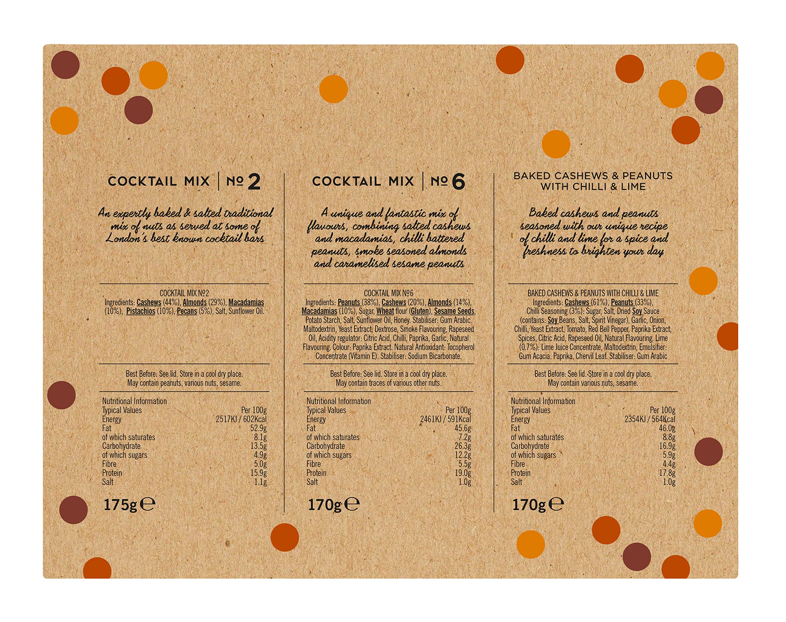 Cambrook - 3 Jar Gift Set of Gourmet Baked Nut Mixes, Great Taste Award Winning 6