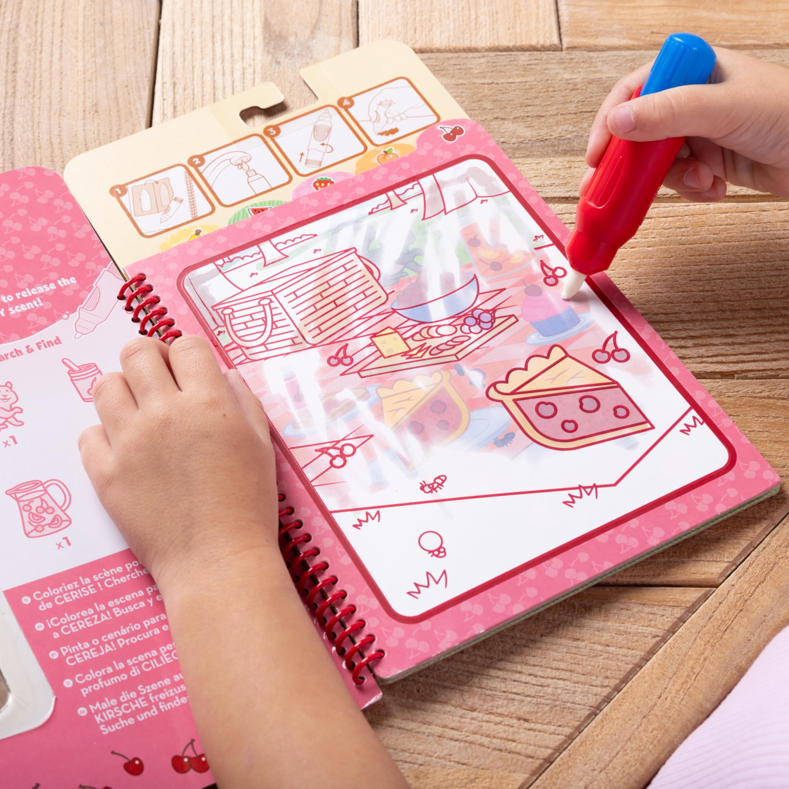 Melissa & Doug Water WOW! Fruit Scented Coloring Book | Mess-Free Reusable Pages | Ages 3-6 8