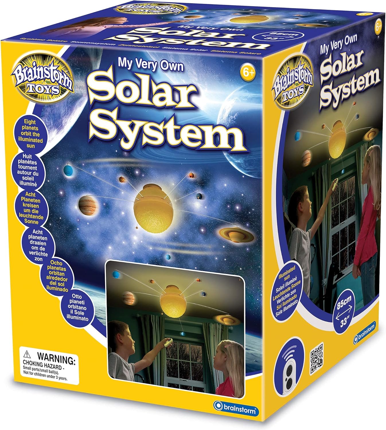 Brainstorm Toys My Very Own Solar System Nightlight - Remote-Controlled 85cm STEM Mobile