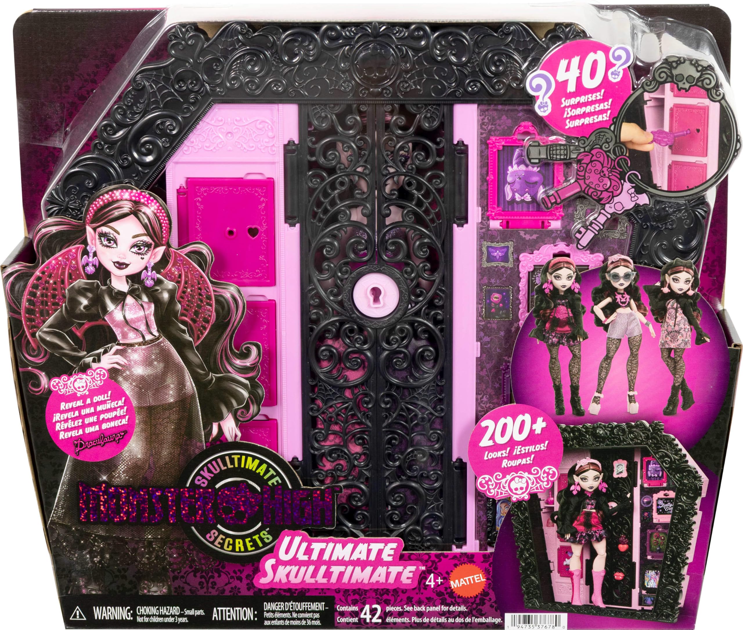 Monster High Ultimate Skulltimate Playset with Draculaura Doll - 40+ Surprises | Ages 4+ | Multicolor 6