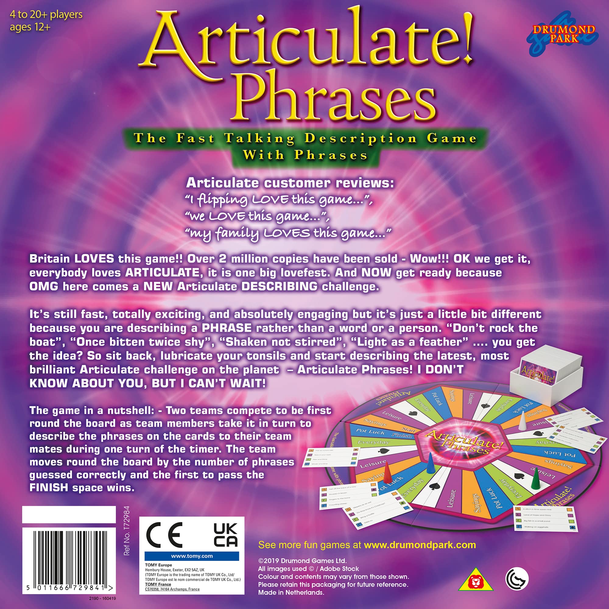 Drumond Park Articulate Phrases Family Board Game - Fast Talking Description Game for Adults & Teens 5