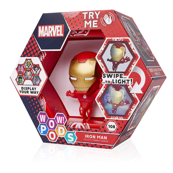 WOW! PODS Marvel Avengers Collection - Iron Man Light-Up Bobble-Head Figure (Avengers - Iron Man)