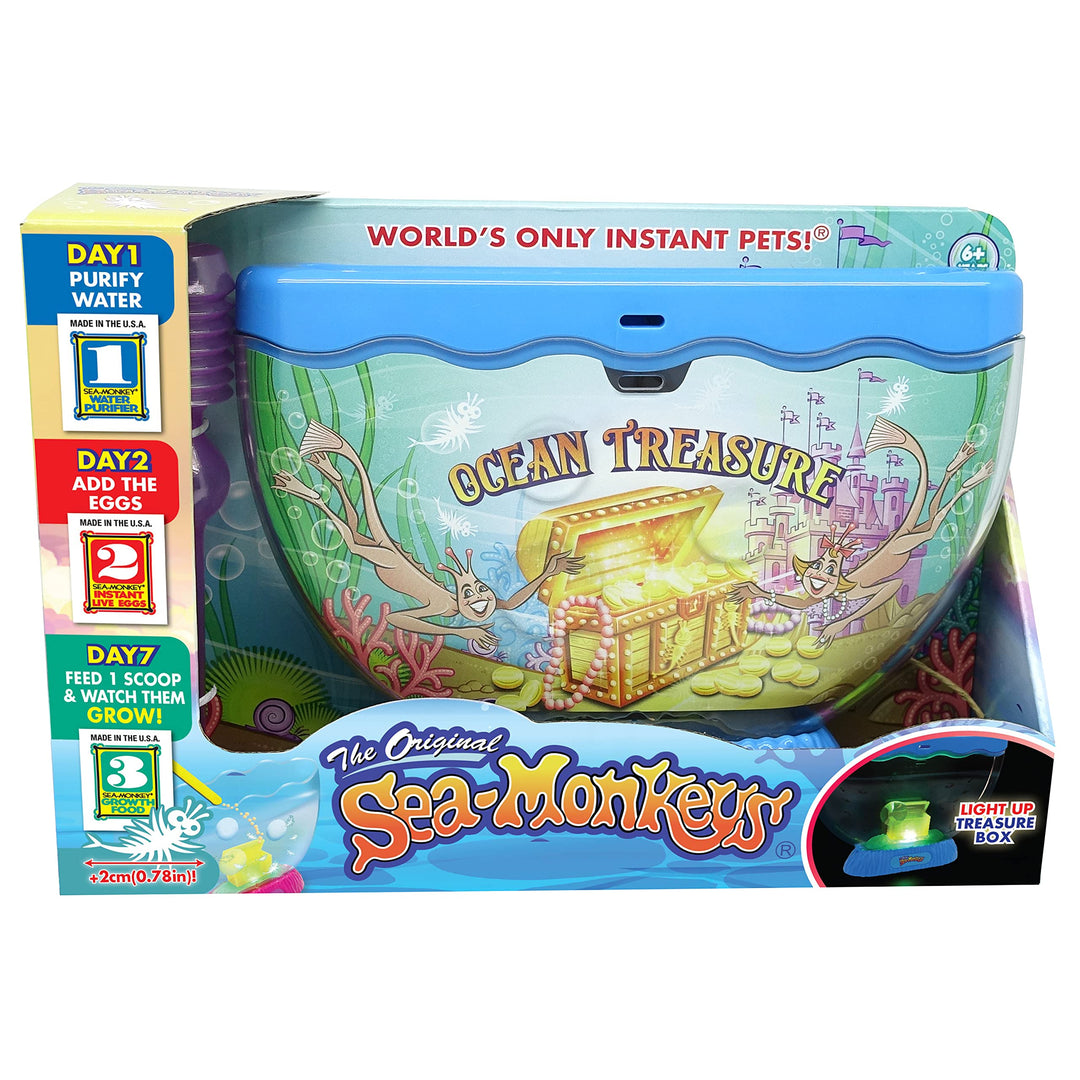 Sea Monkeys Ocean Treasure Aquarium - Educational Science Kit for Kids 6+