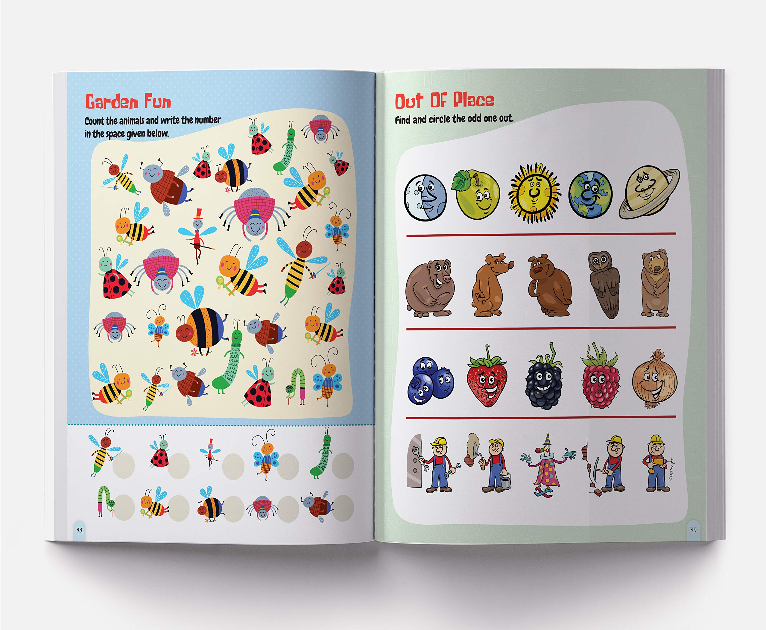 Wonder House 101 Brain Booster Activity Book - Mazes, Coloring & Puzzles for Ages 3-5 8