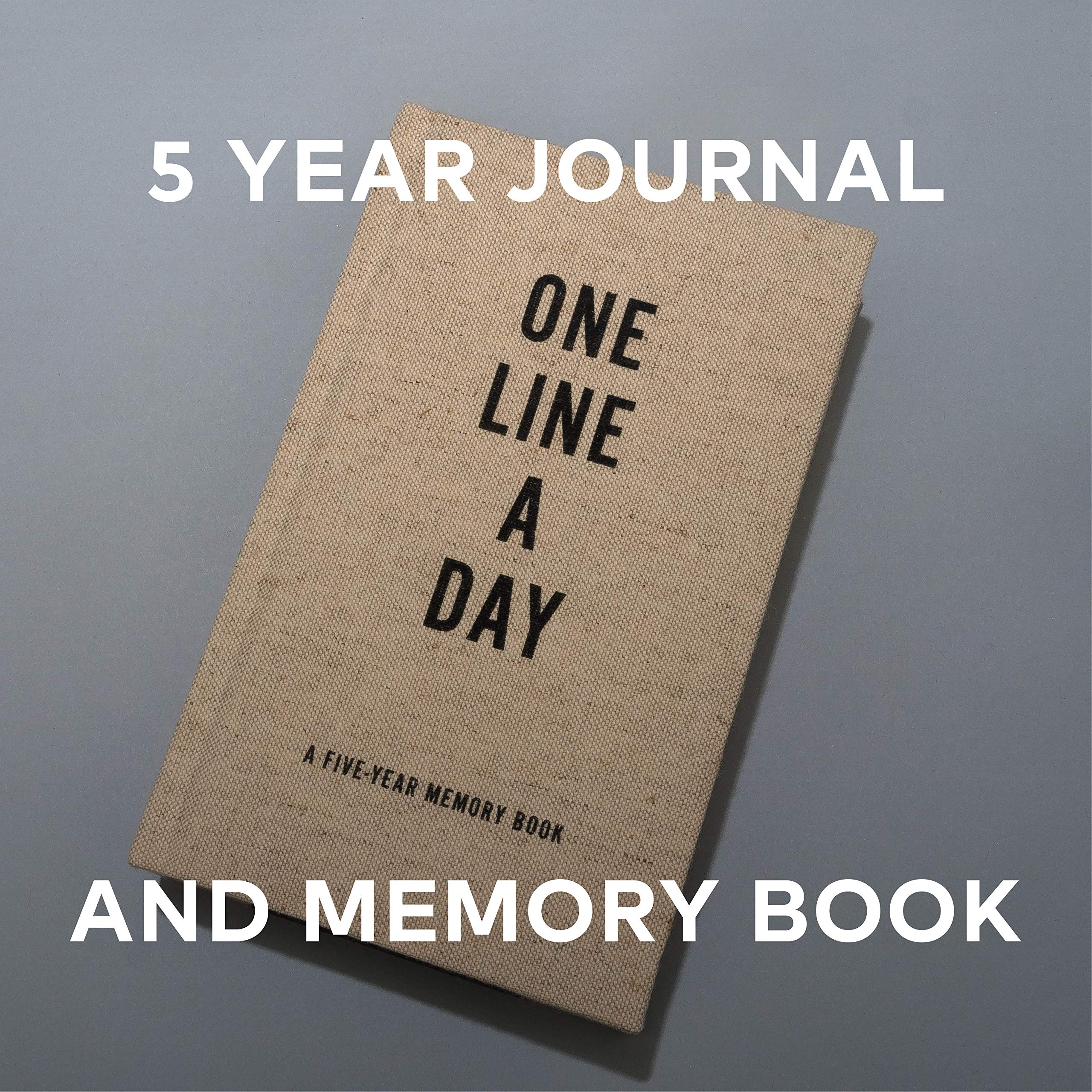 Chronicle Books Canvas One Line a Day - Five-Year Memory Journal | Diary Binding | English Language