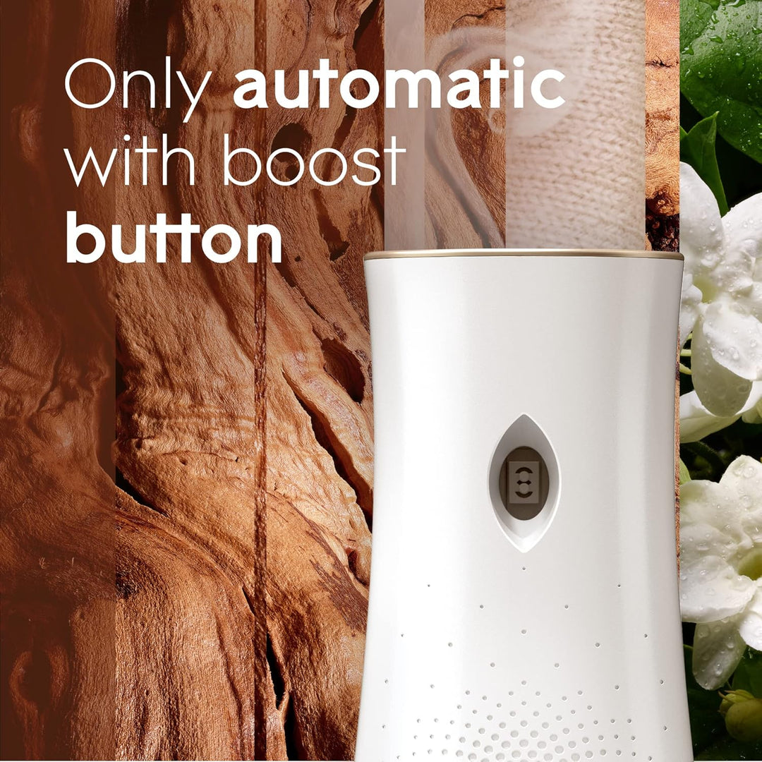 Glade - Automatic Air Freshener Holder & Refill Starter Kit with Sandalwood & Jasmine Scent