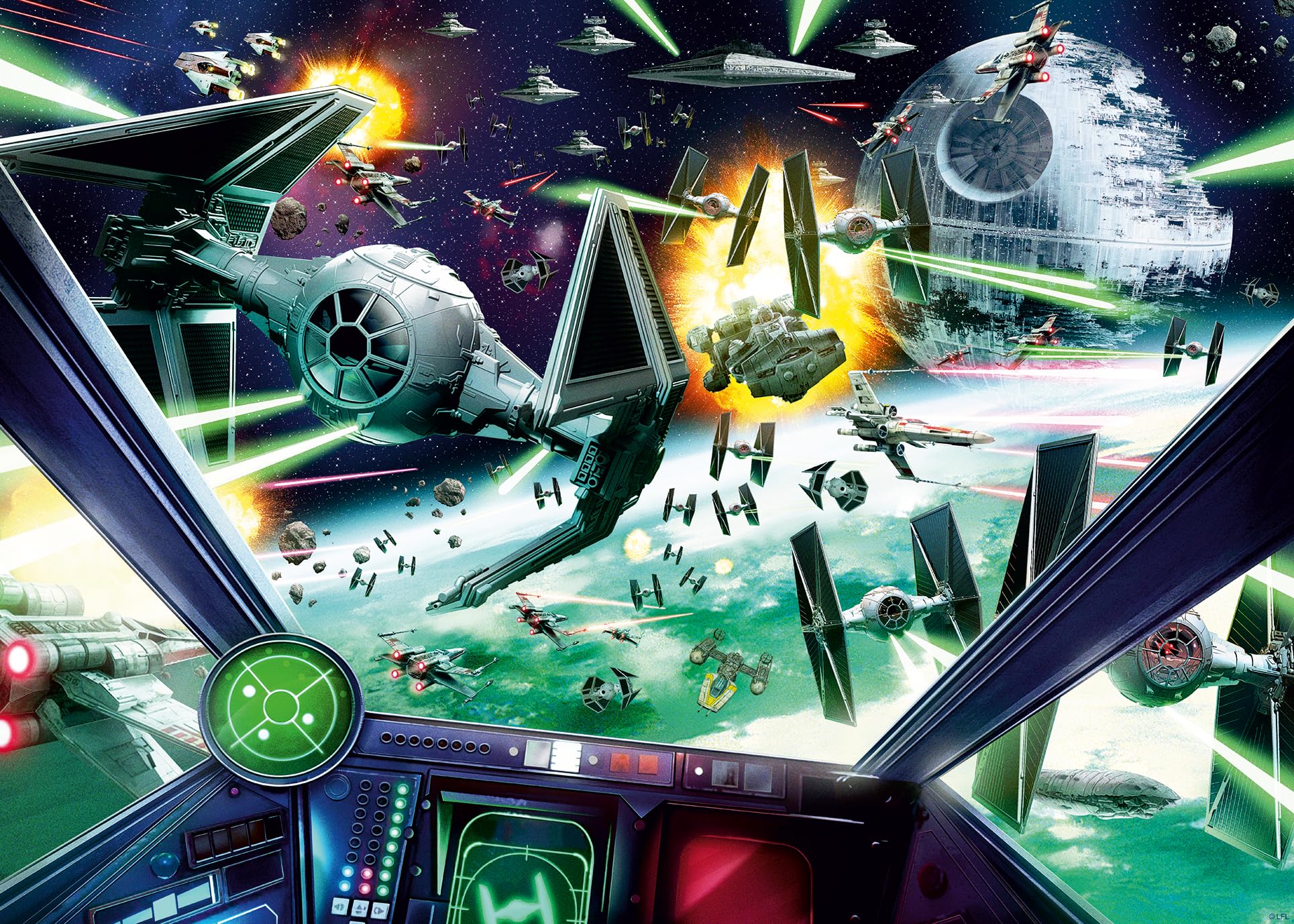 Ravensburger Star Wars Classic X-Wing Cockpit 1000 Piece Jigsaw Puzzle