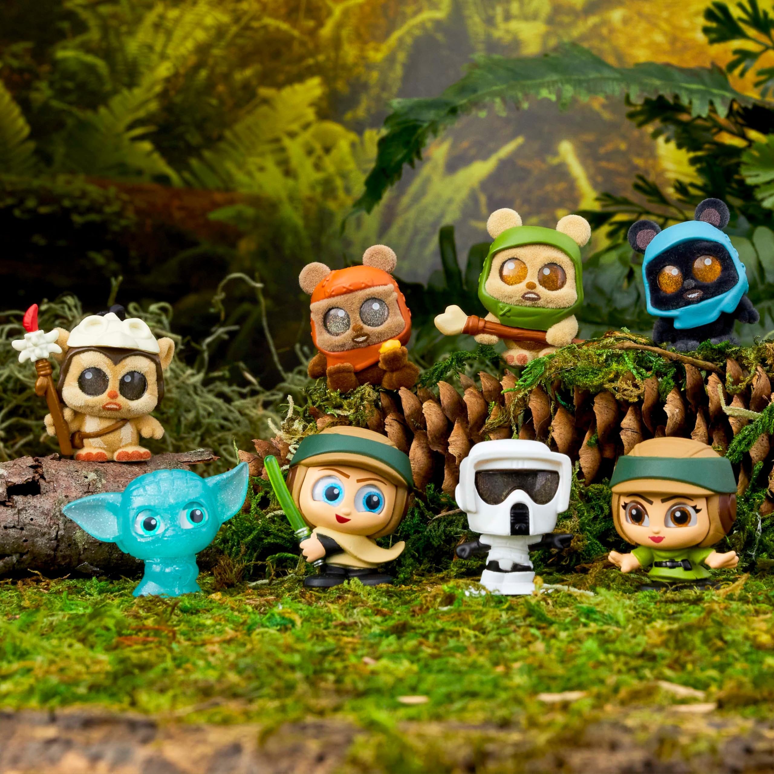 STAR WARS Doorables Ewok Village Collector Peek Mini Figures Set 2