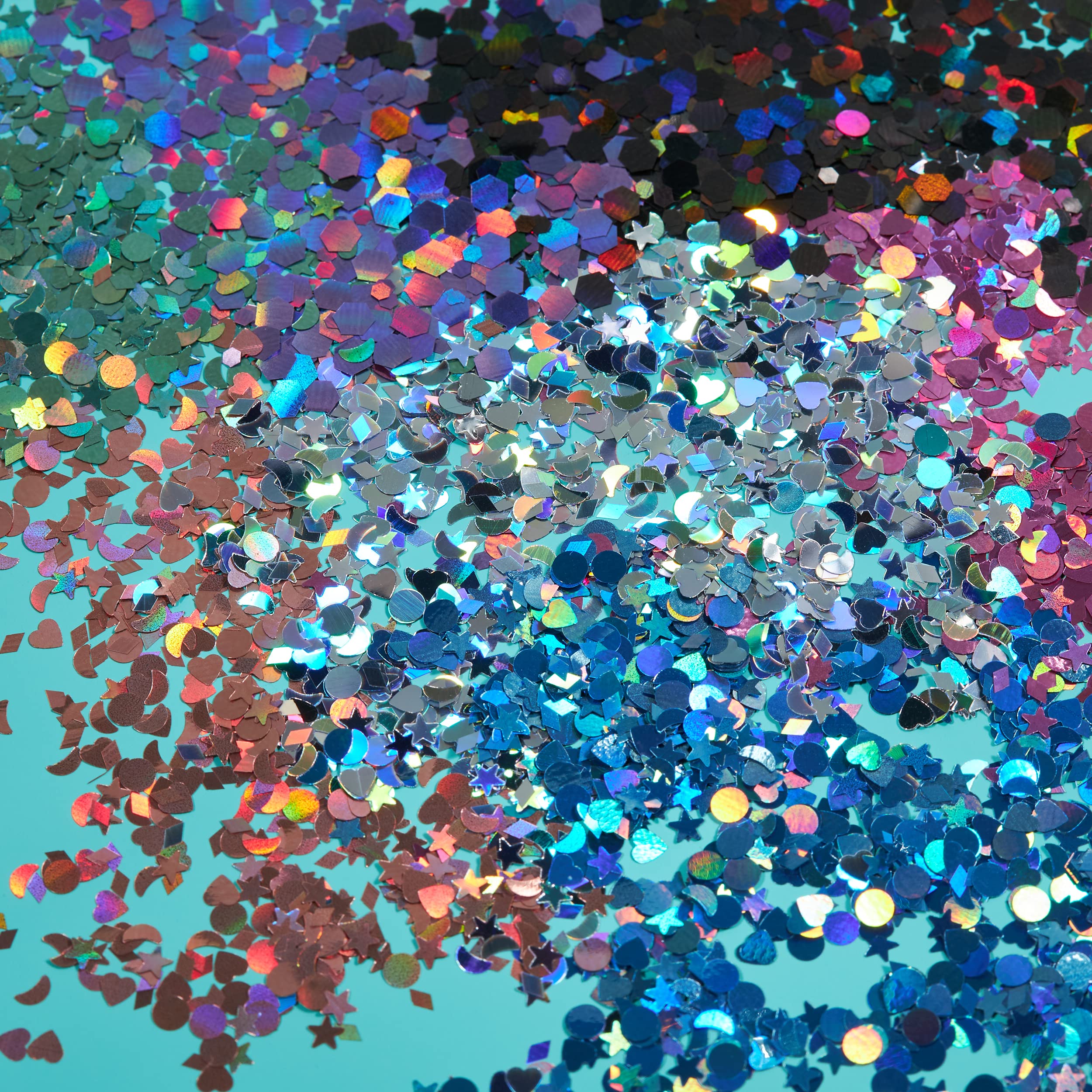 Moon Glitter Holographic Glitter Shapes - Purple | Cosmetic Grade | 3g 5