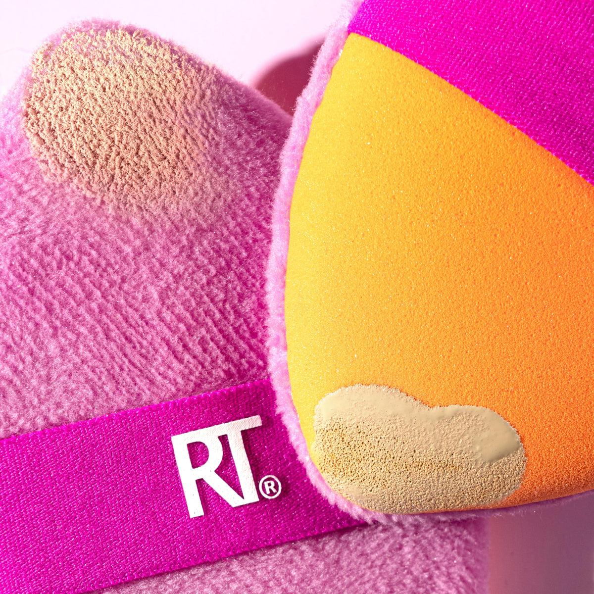 Real Techniques Miracle 2-in-1 Powder Puff - Dual-Sided, Multicolour