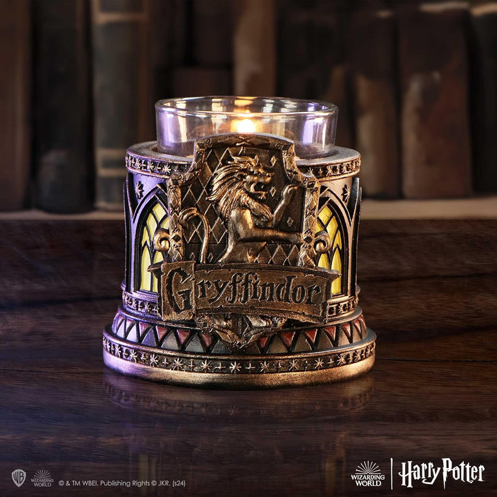 Nemesis Now Harry Potter Gryffindor Tea Light Holder 7.5cm, Resin, Bronze, Offic