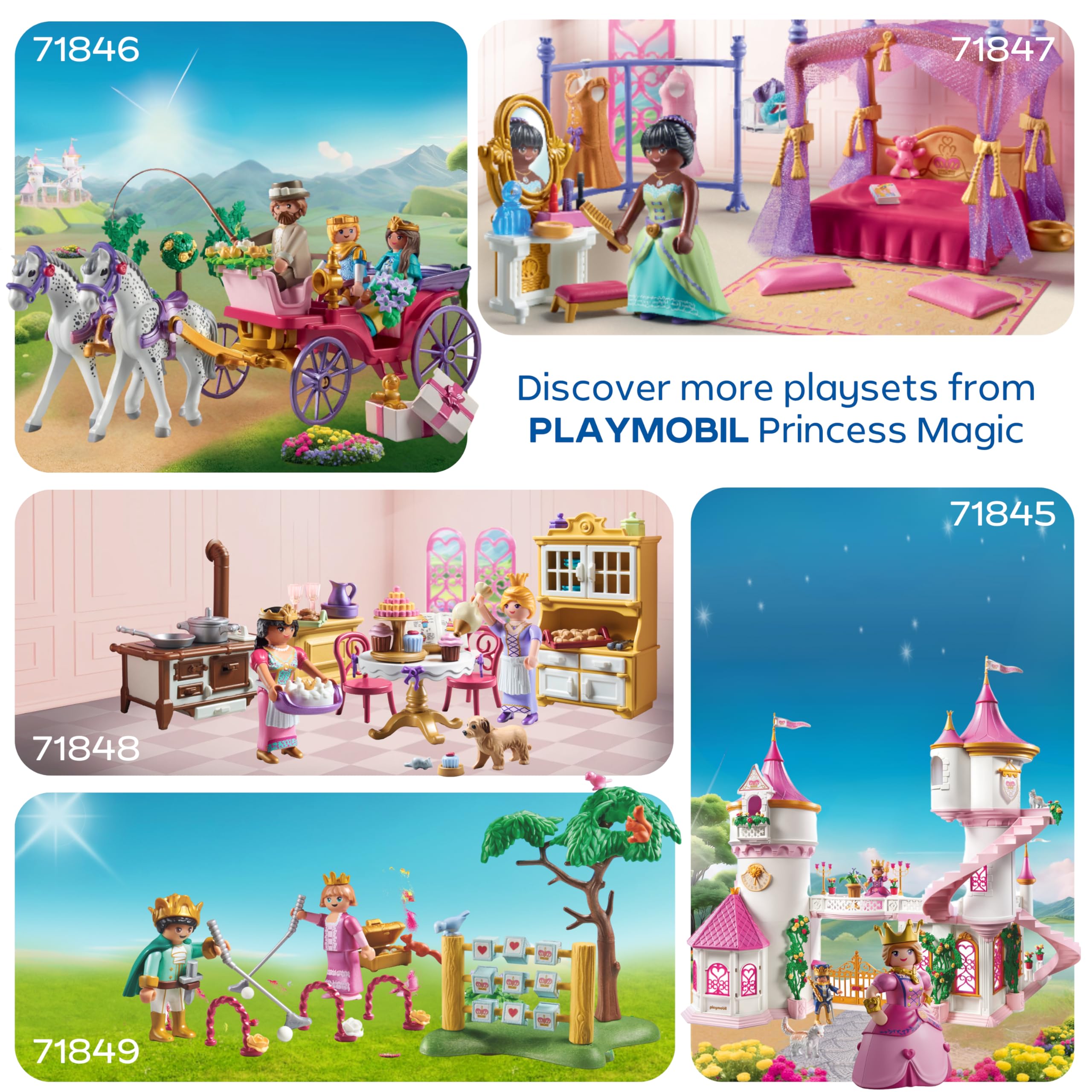 PLAYMOBIL Princess Magic Royal Kitchen Playset - Baking & Imaginative Role Play for Ages 4-10 7