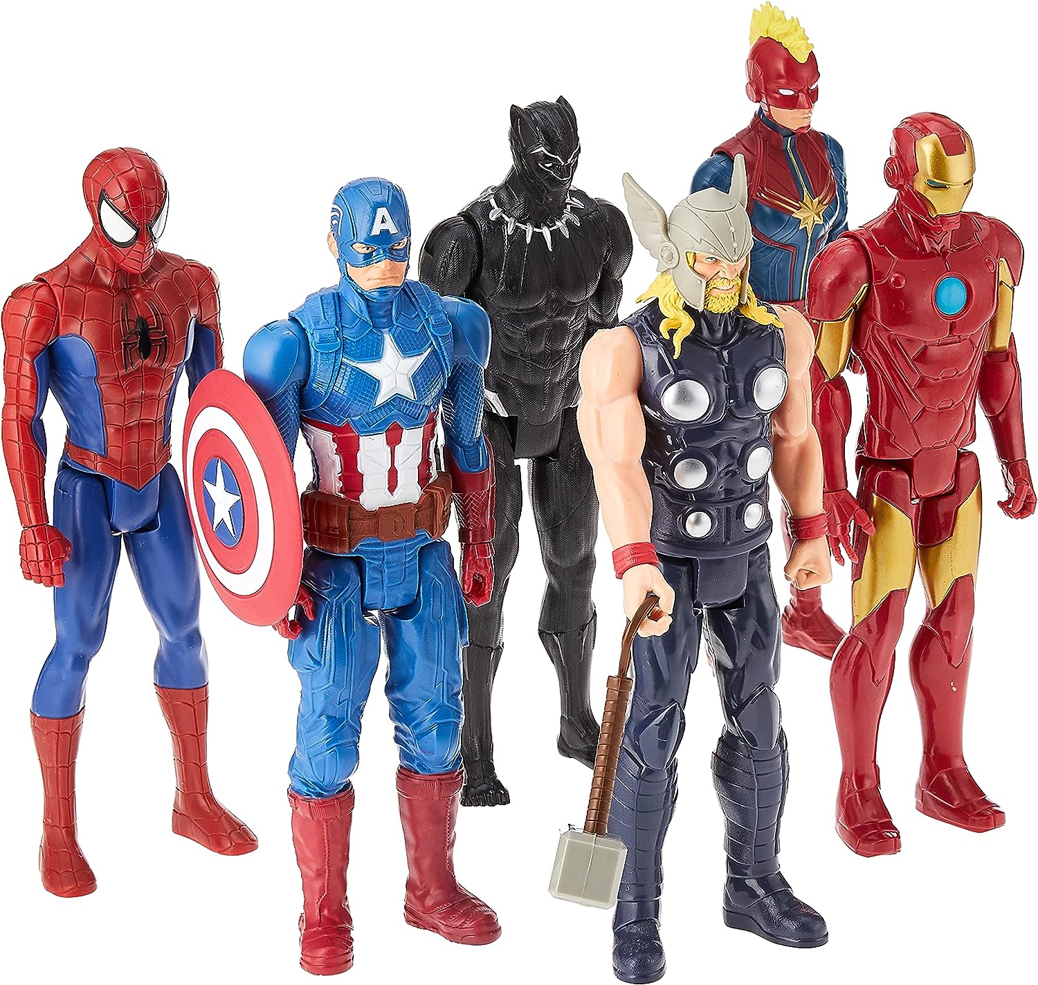 Marvel Titan Hero Series 6-Pack Action Figures - 30 cm Scale Super Heroes 1