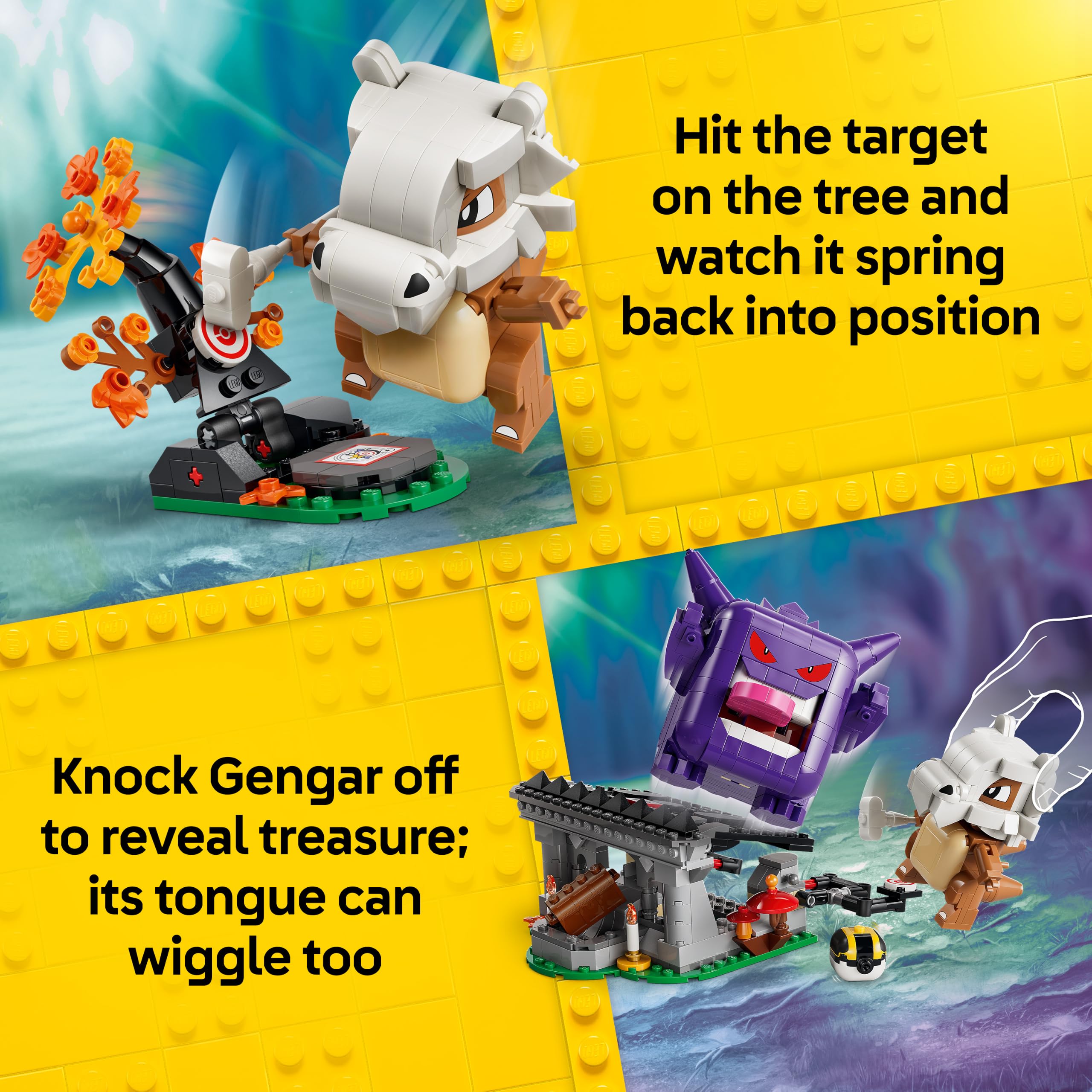 LEGO Pokémon Cubone and Gengar's Spooky Showdown Building Set (72166) | Ages 8+ 3
