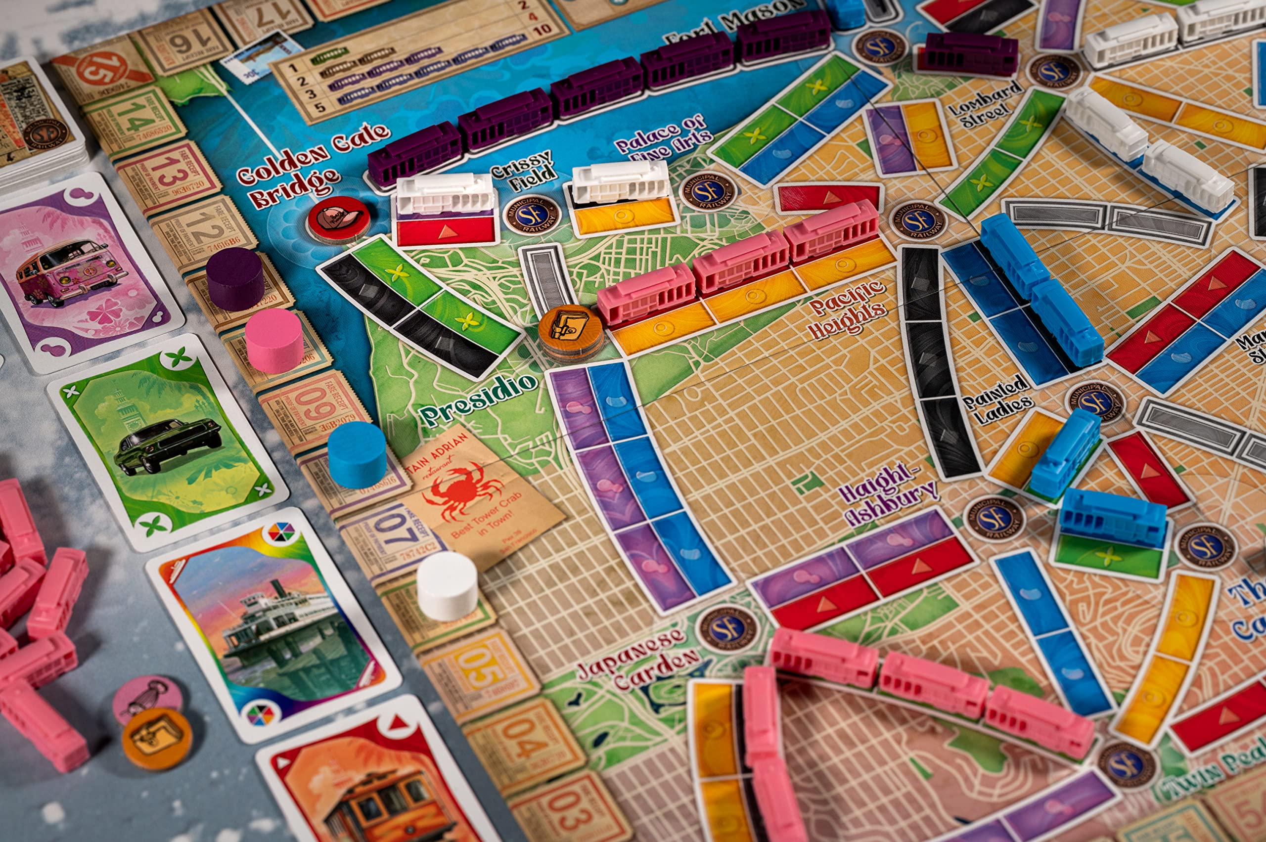 Days of Wonder Ticket to Ride: San Francisco Board Game - 2-4 Players | 10-15 Min Playtime | Ages 9+ 2