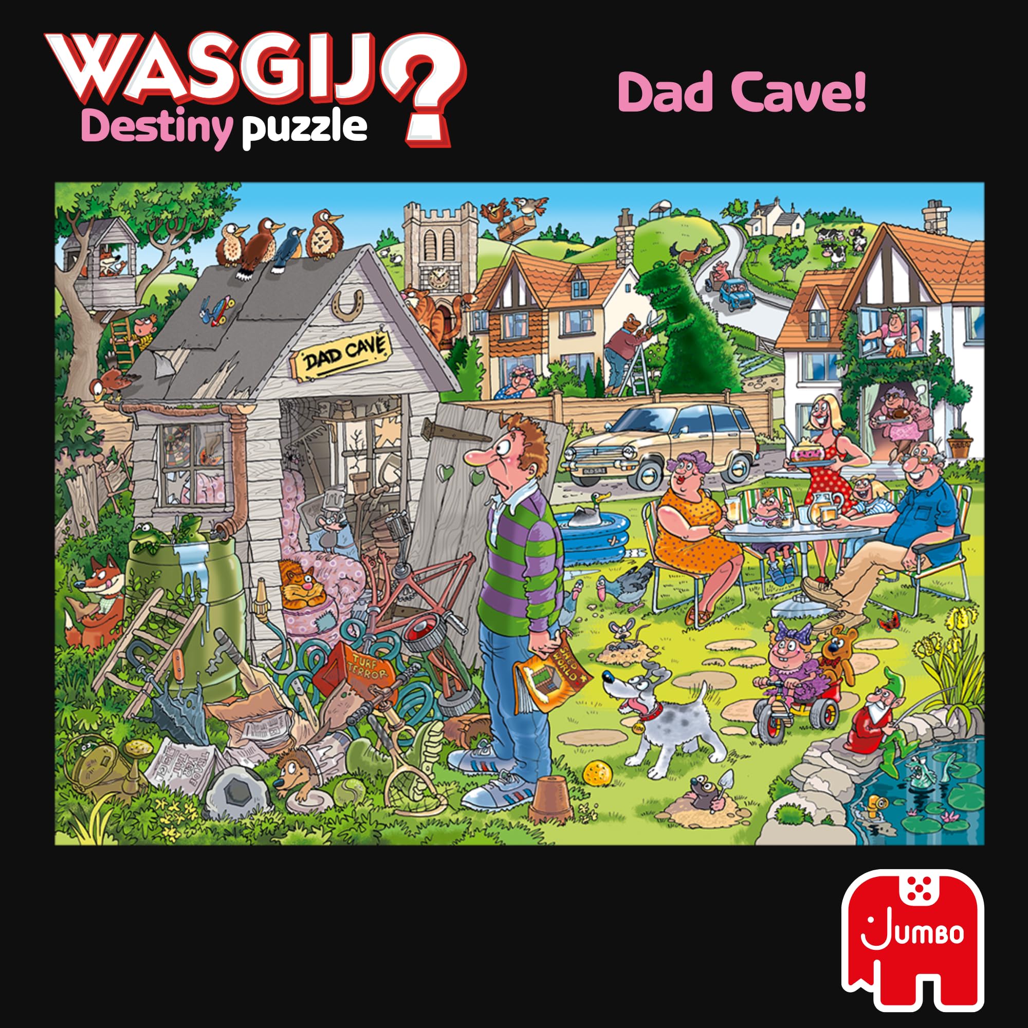 Wasgij Destiny 28: Dad Cave - 1000 Piece Puzzle for Adults 7