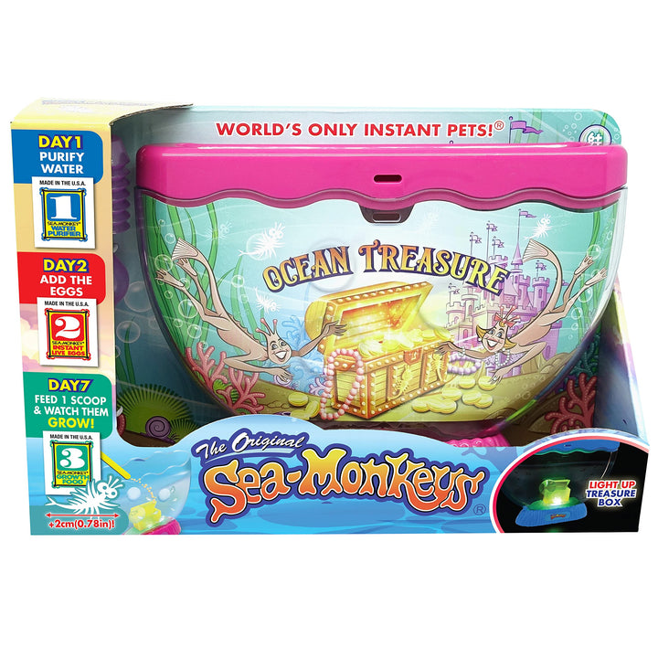 Sea Monkeys Ocean Treasure Aquarium - Educational Science Kit for Kids 6+