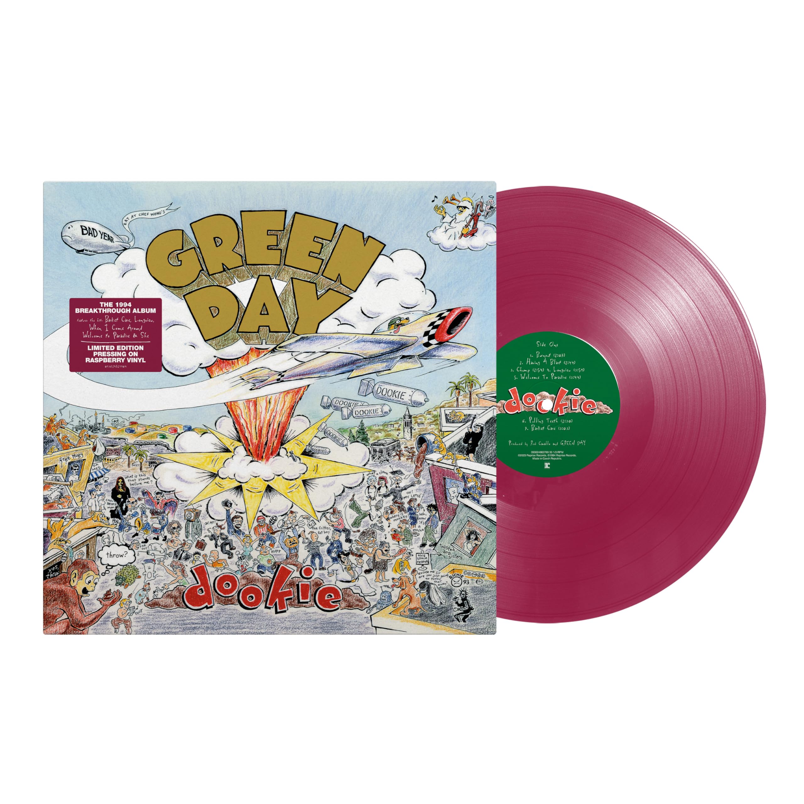 Green Day Dookie (Limited Edition Raspberry Vinyl) [2025 Reissue] [VINYL] 1