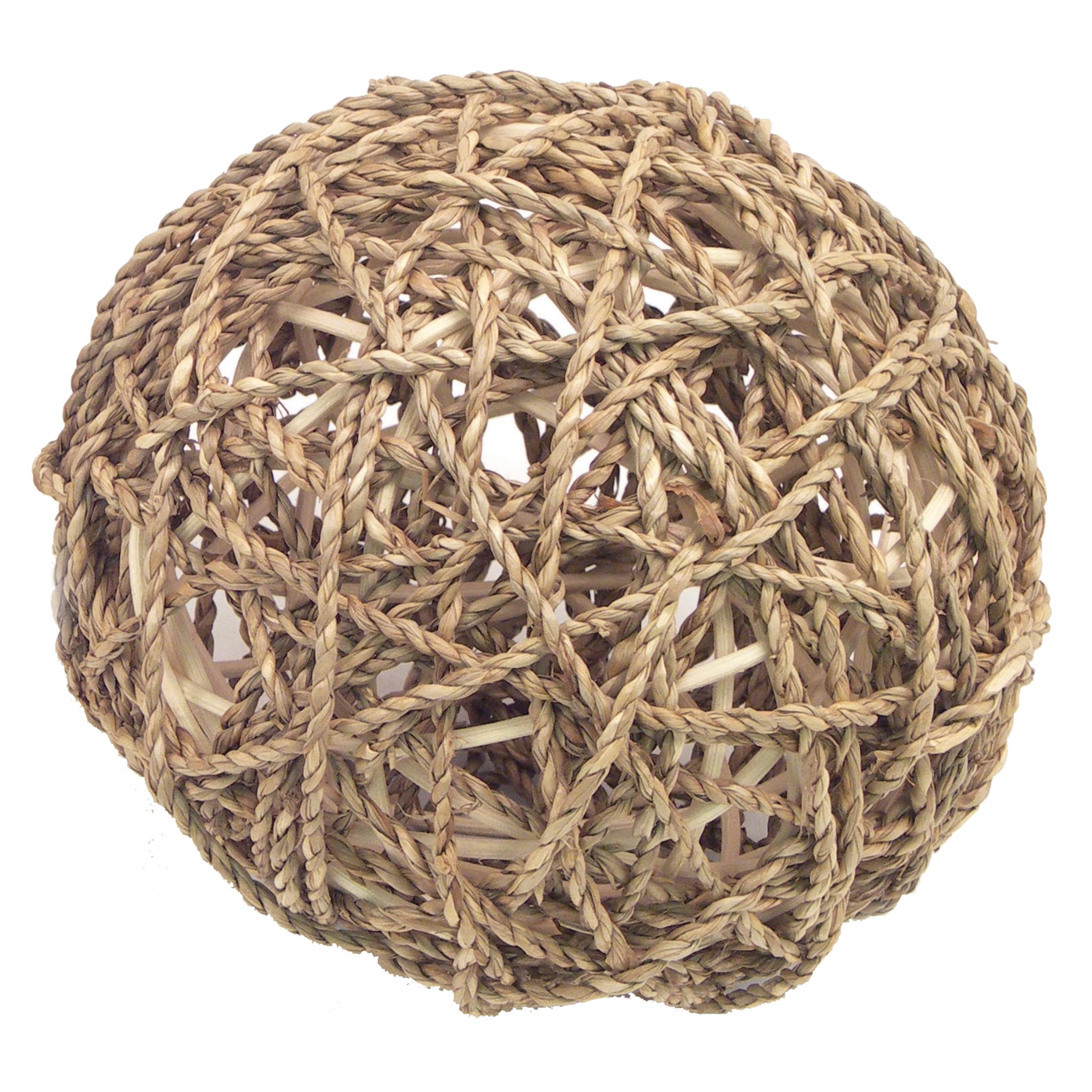 Rosewood Sea Grass Fun Ball - Natural Chew Toy for Small Animals | 15cm Diameter | Assorted Colours 1
