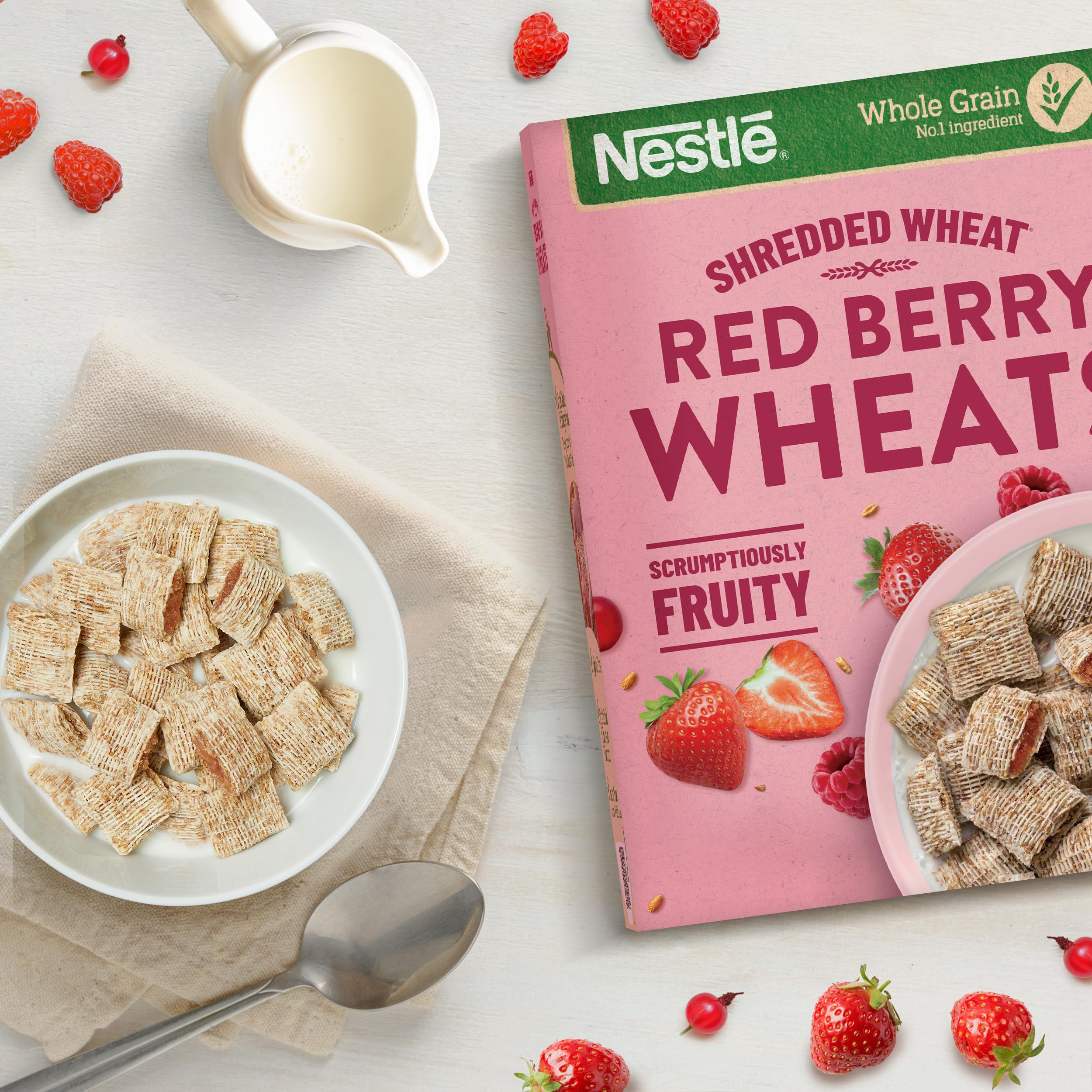 Nestlé Shredded Wheat Red Berries Cereal - Whole Grain, Berry Filling | 450g 2