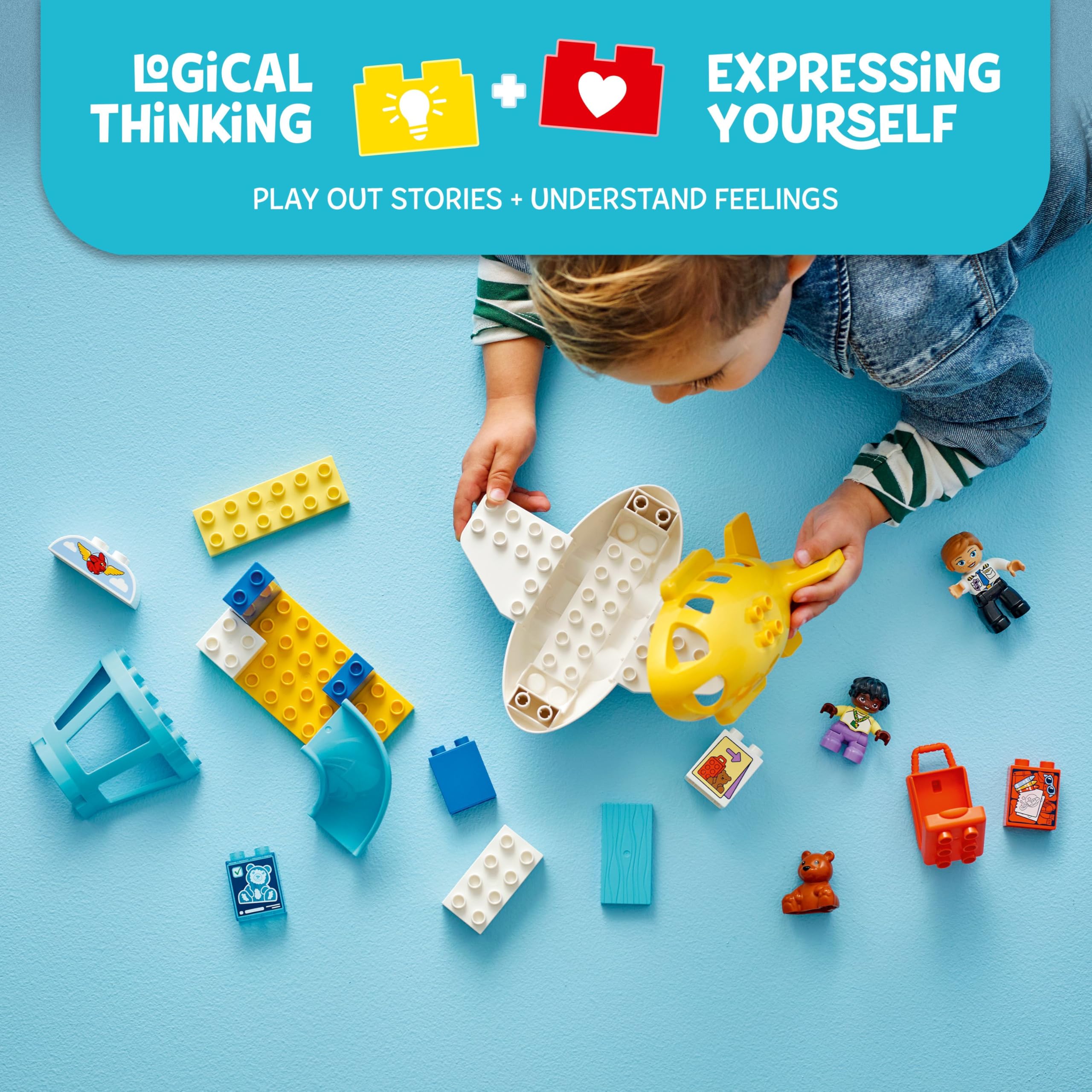 LEGO DUPLO First Time at the Airport 10443 Building Set | Ages 2+ | Educational Motor Skills Toy 3