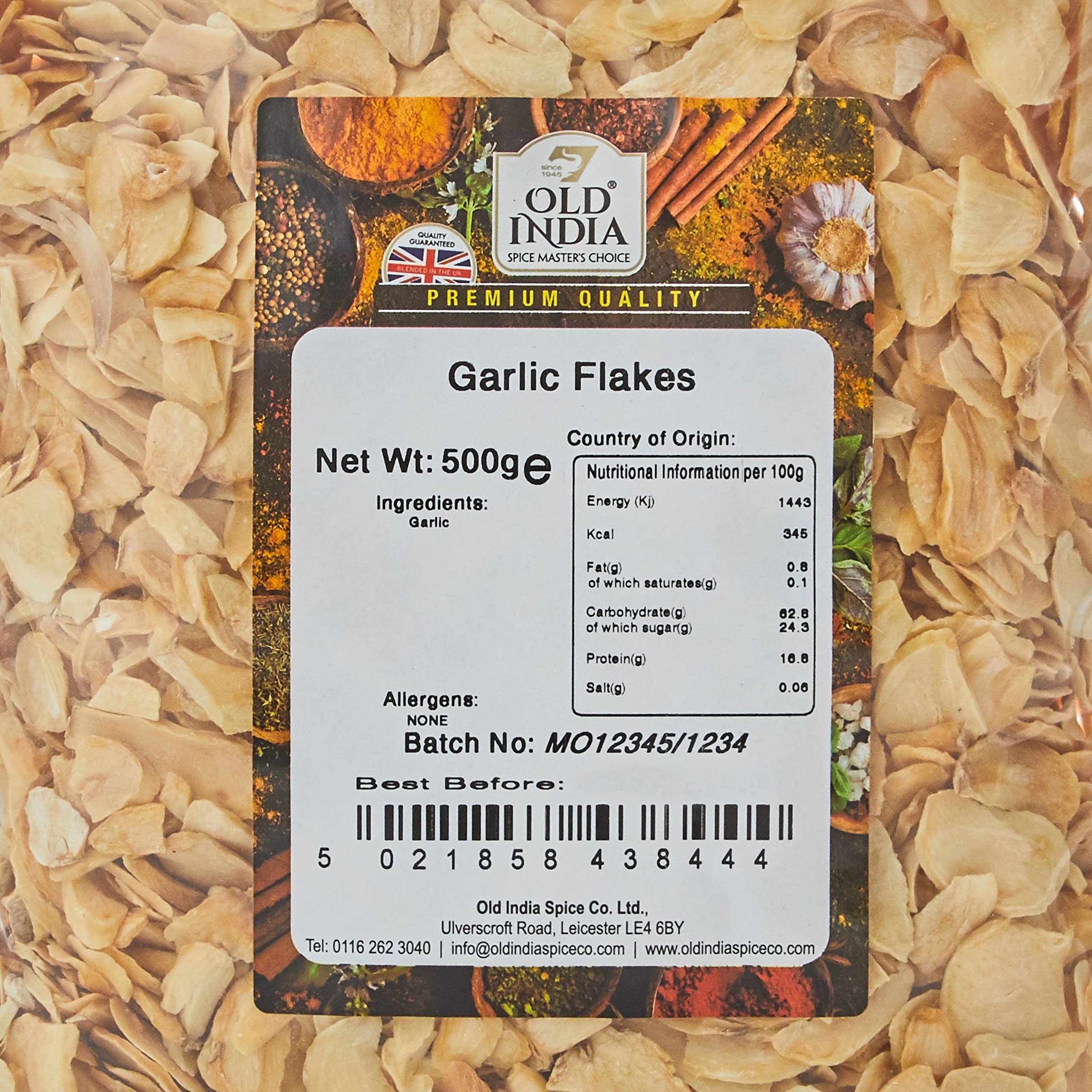 Old India Garlic Flakes - 100% Natural Seasoning | 500g Pack