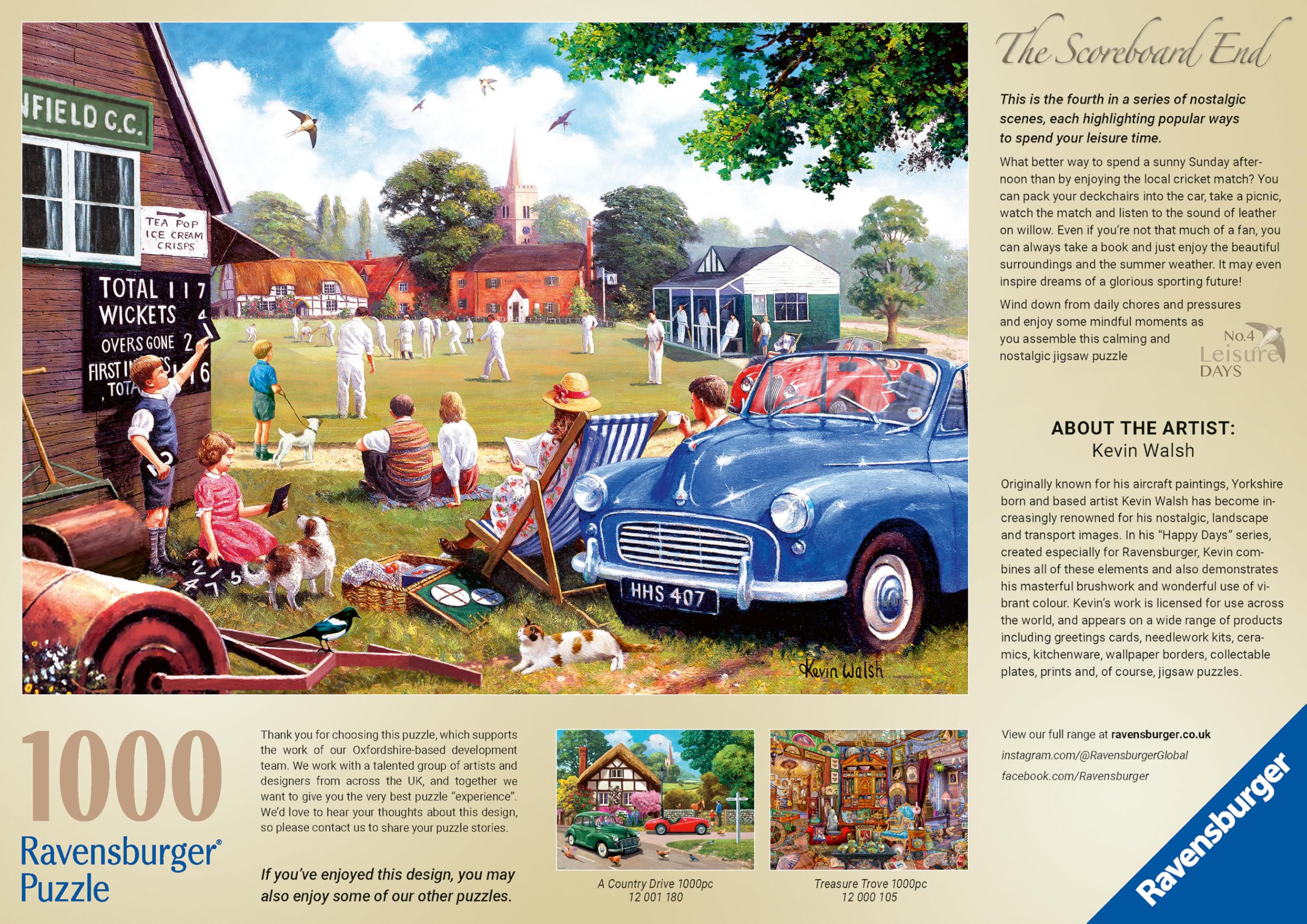 Ravensburger Leisure Days No 4 The Scoreboard End Jigsaw Puzzle - 1000 Pieces | 70 x 50cm 6