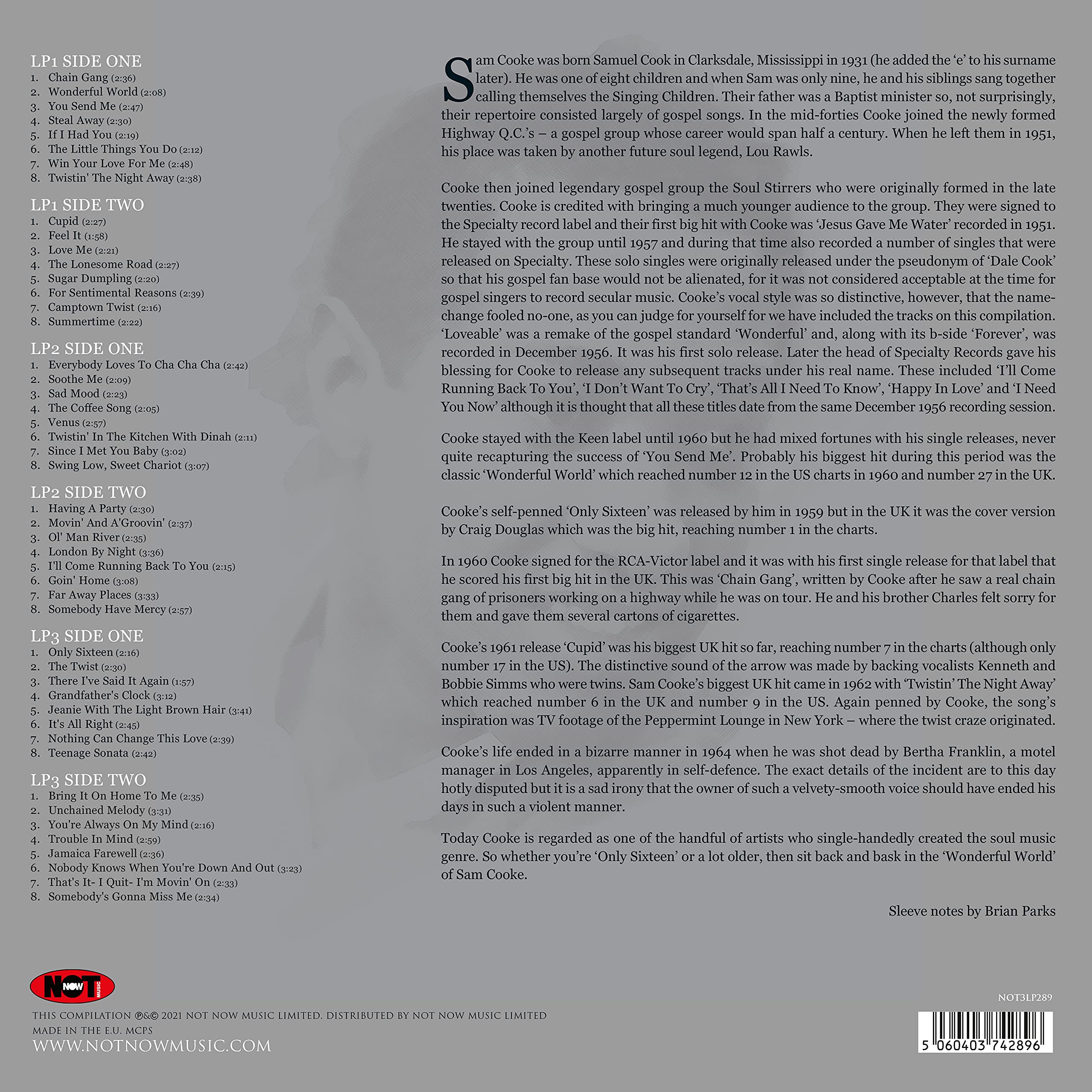 Sam Cooke - The Platinum Collection [3LP Gatefold White Vinyl] 2