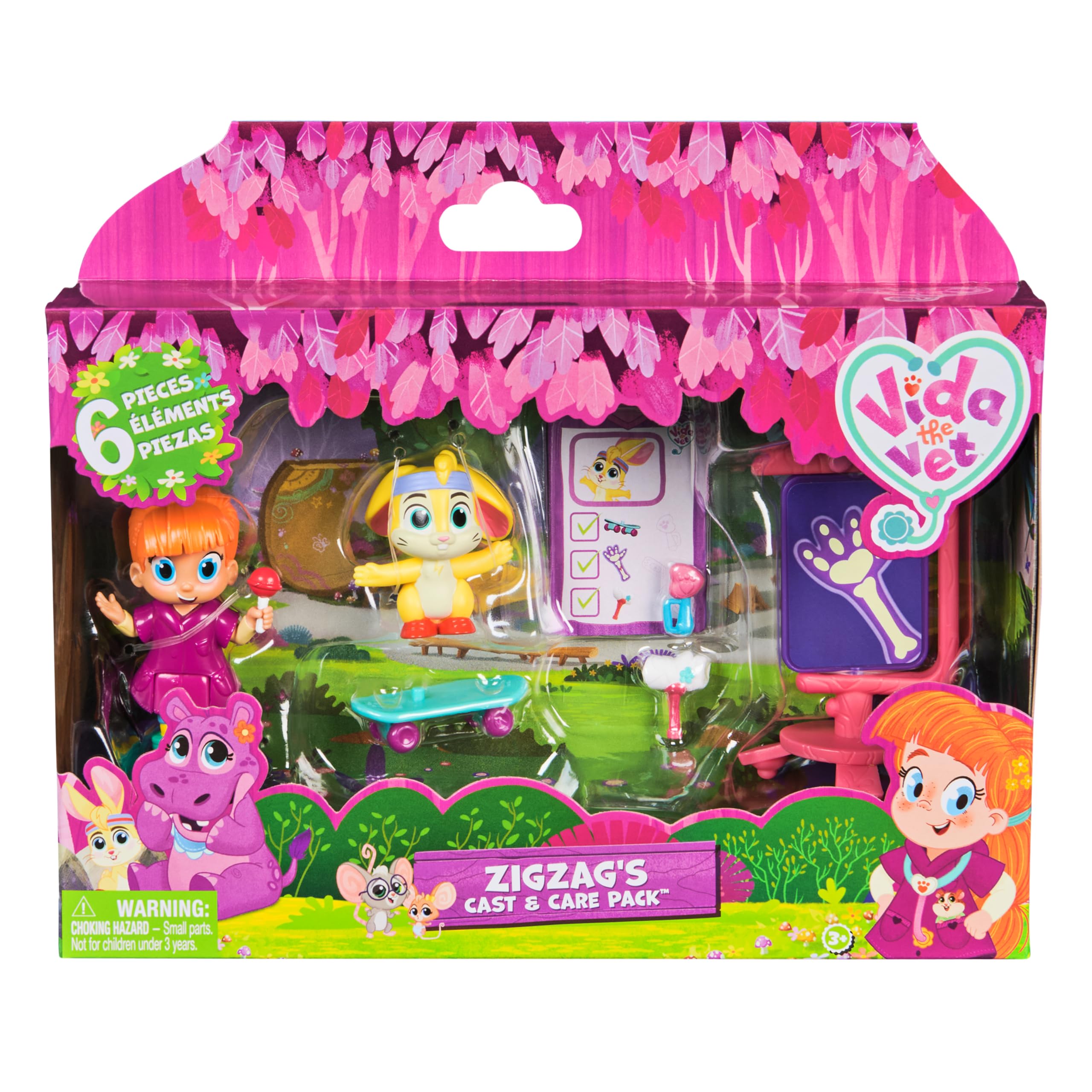 Vida the Vet Zig Zag’s Cast & Care Pack with 2 Figures and 5 Accessories | Ages 3+ 1
