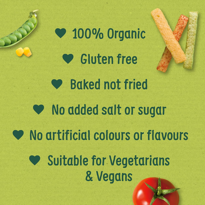 Organix Melty Organic Veggie Sticks 7+ Months 45g (Pack of 3)