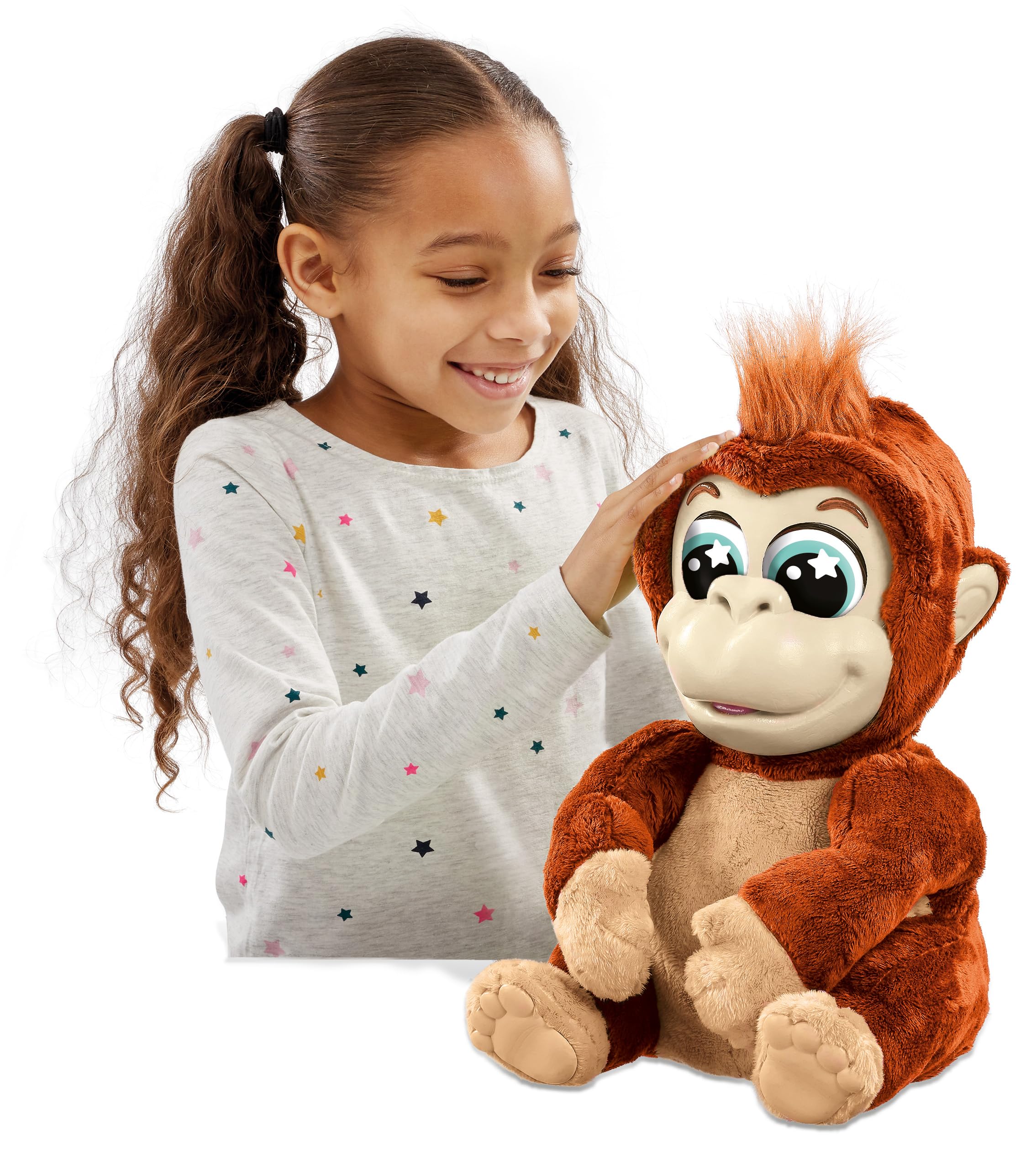 Animagic Ziki and Zoko Gorillas Interactive Mum & Baby Plush Toy | Ages 4+