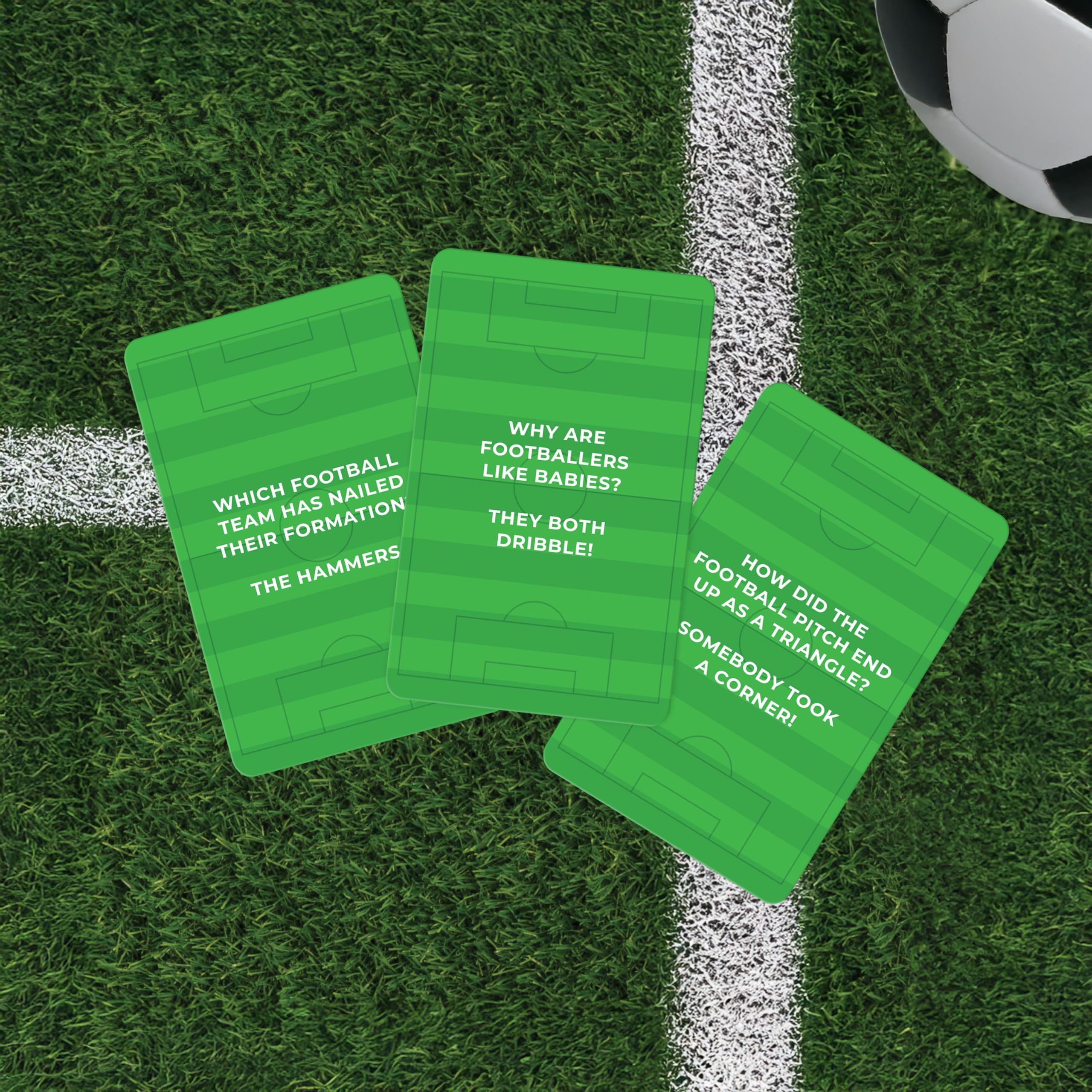 Gift Republic Football Dad Jokes Card Pack | 100 Football-Themed Jokes | Portable Travel Game 3
