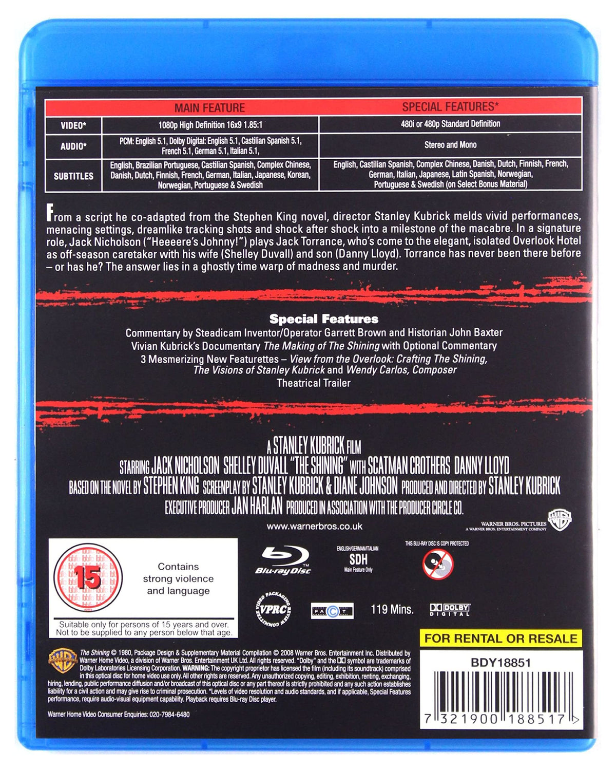 The Shining [DVD]