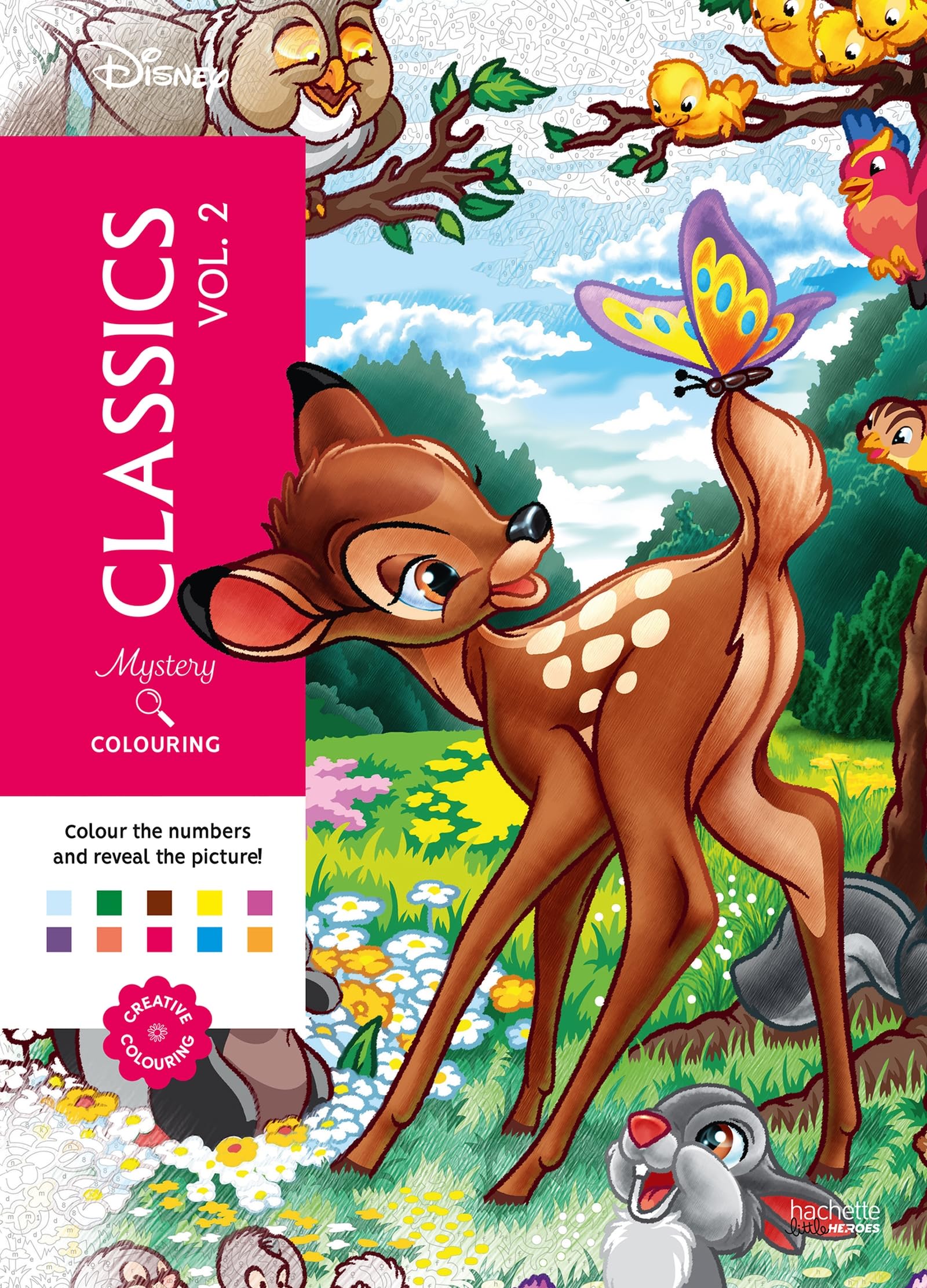 HACHETTE HEROES Mystery Colouring - Classics Vol 2: Colour the numbers and reveal the picture | 128 pages | English, French 1
