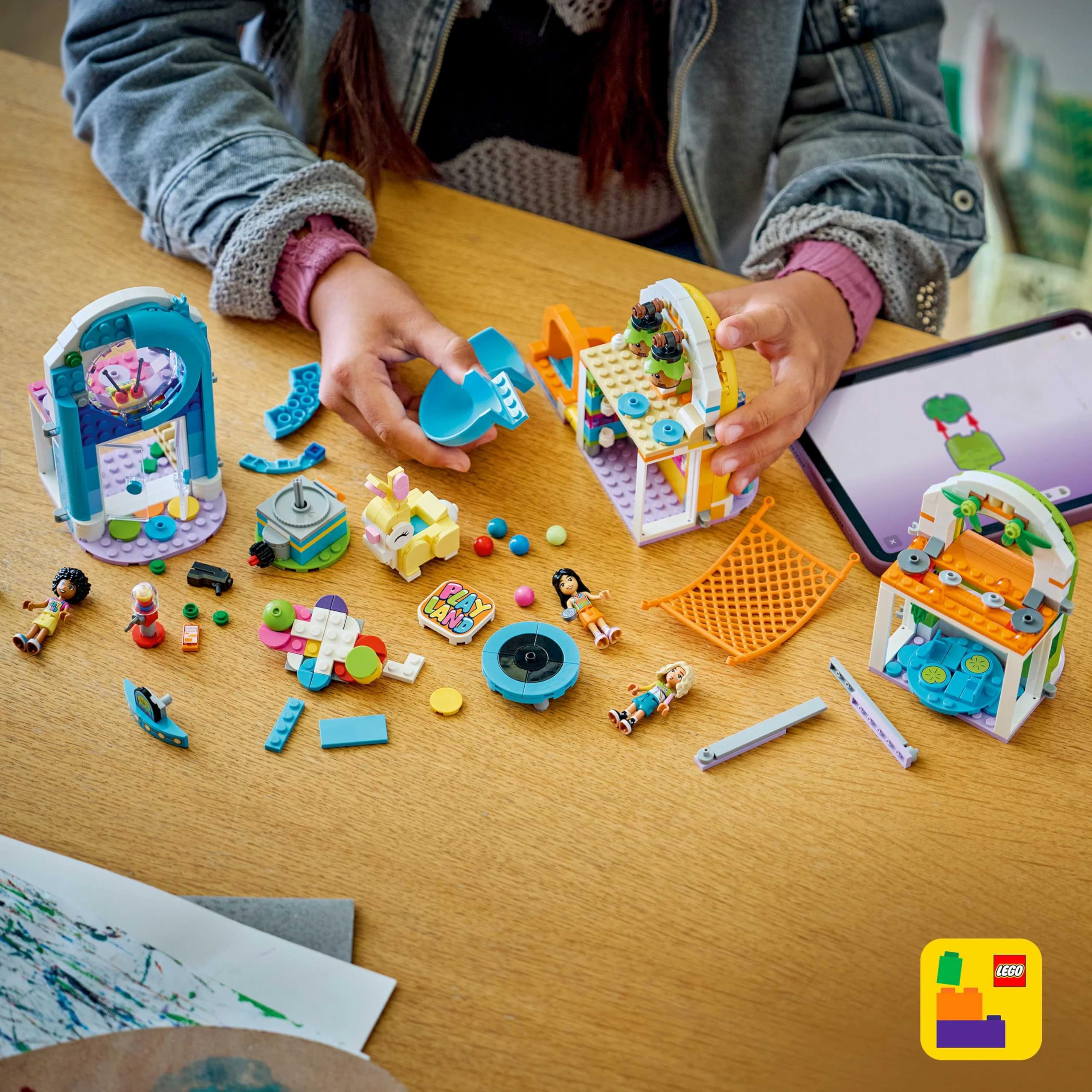 LEGO Friends Fun Indoor Playground Building Set - Ages 7+ | 3 Mini Dolls | Multicolor 4