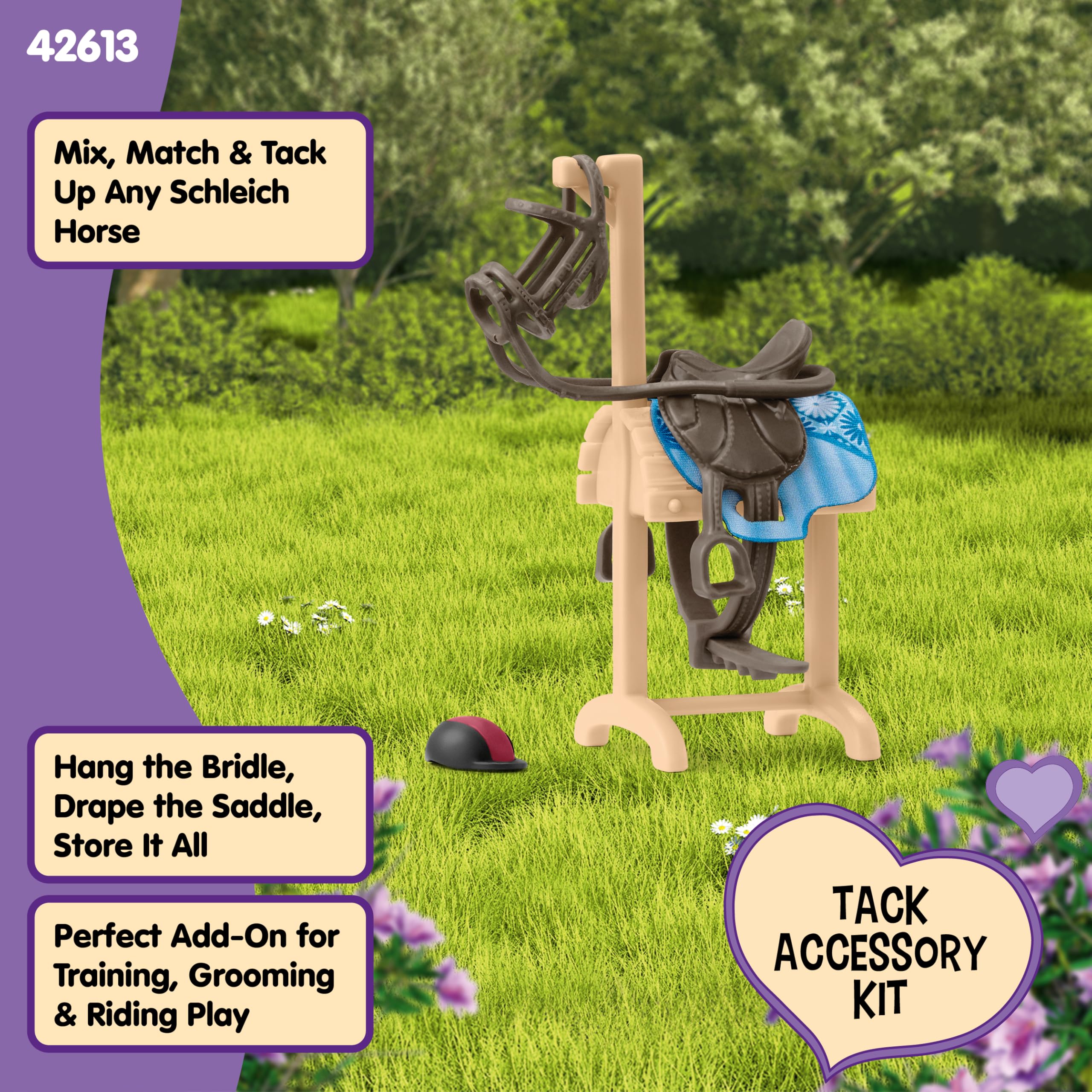 Schleich Horse Club Accessories Horse Transporter - Detachable Halter, Removable Saddle | Ages 5+ 3