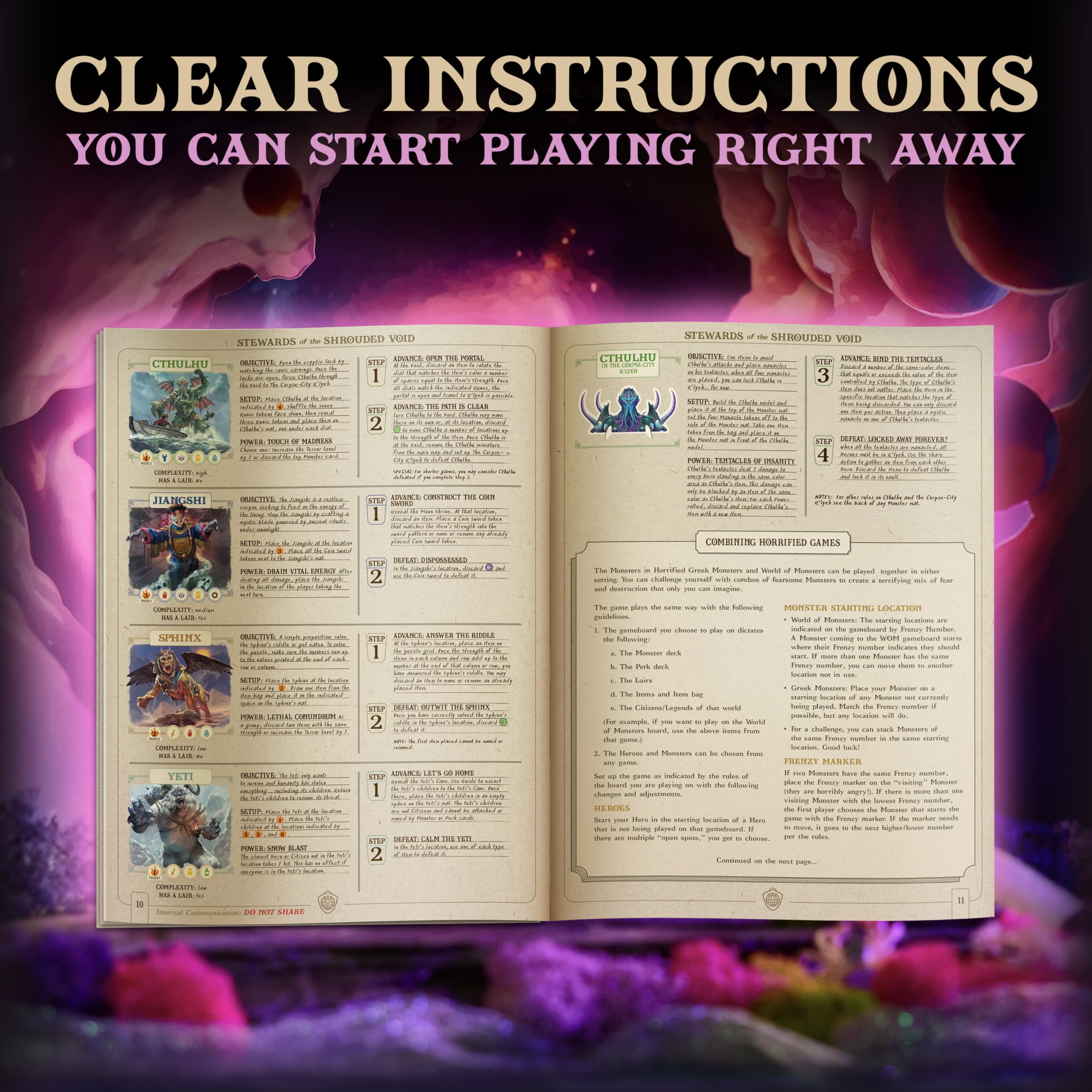 Ravensburger Horrified: World of Monsters Immersive Strategy Board Game 12