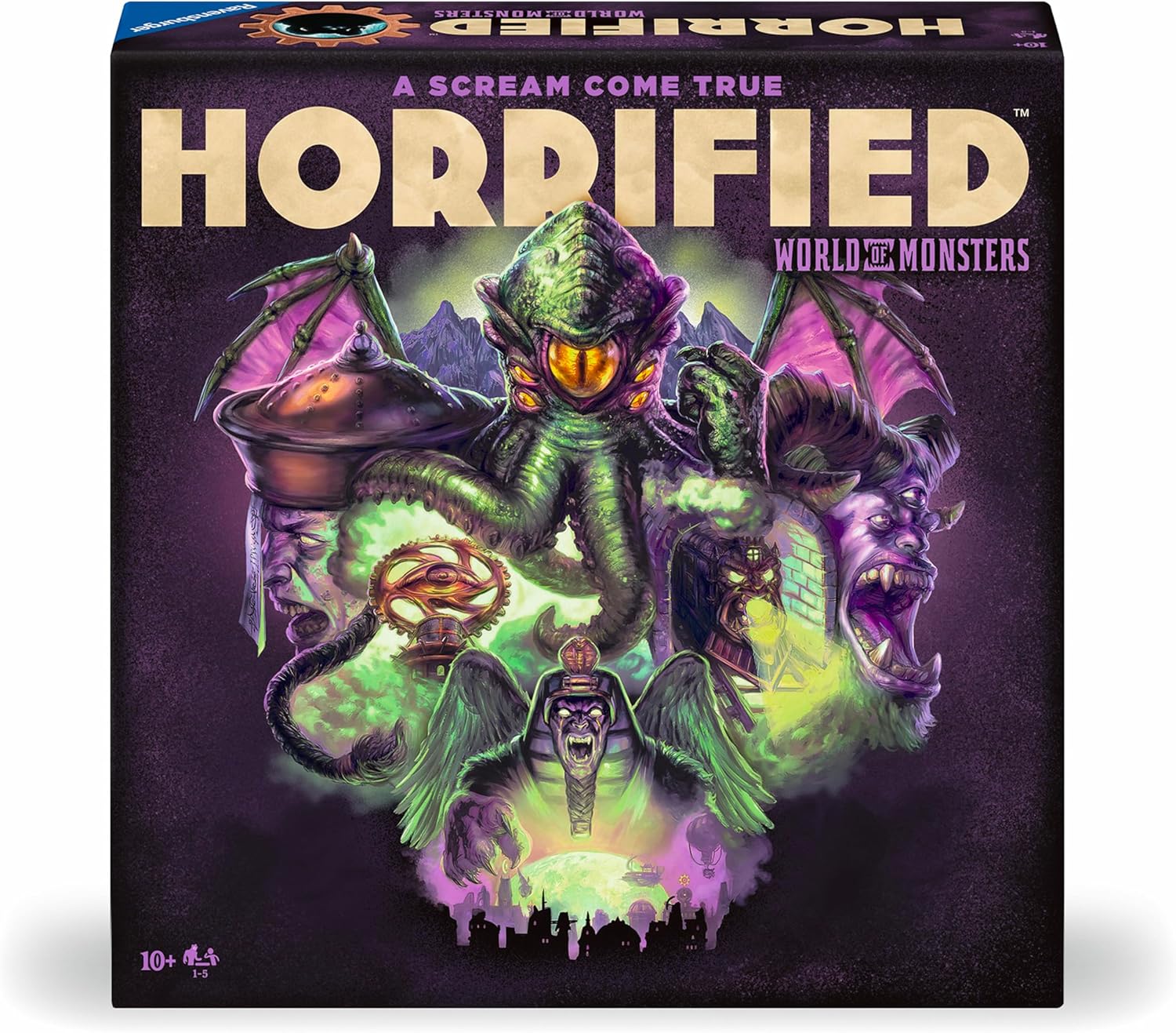 Ravensburger Horrified: World of Monsters Immersive Strategy Board Game