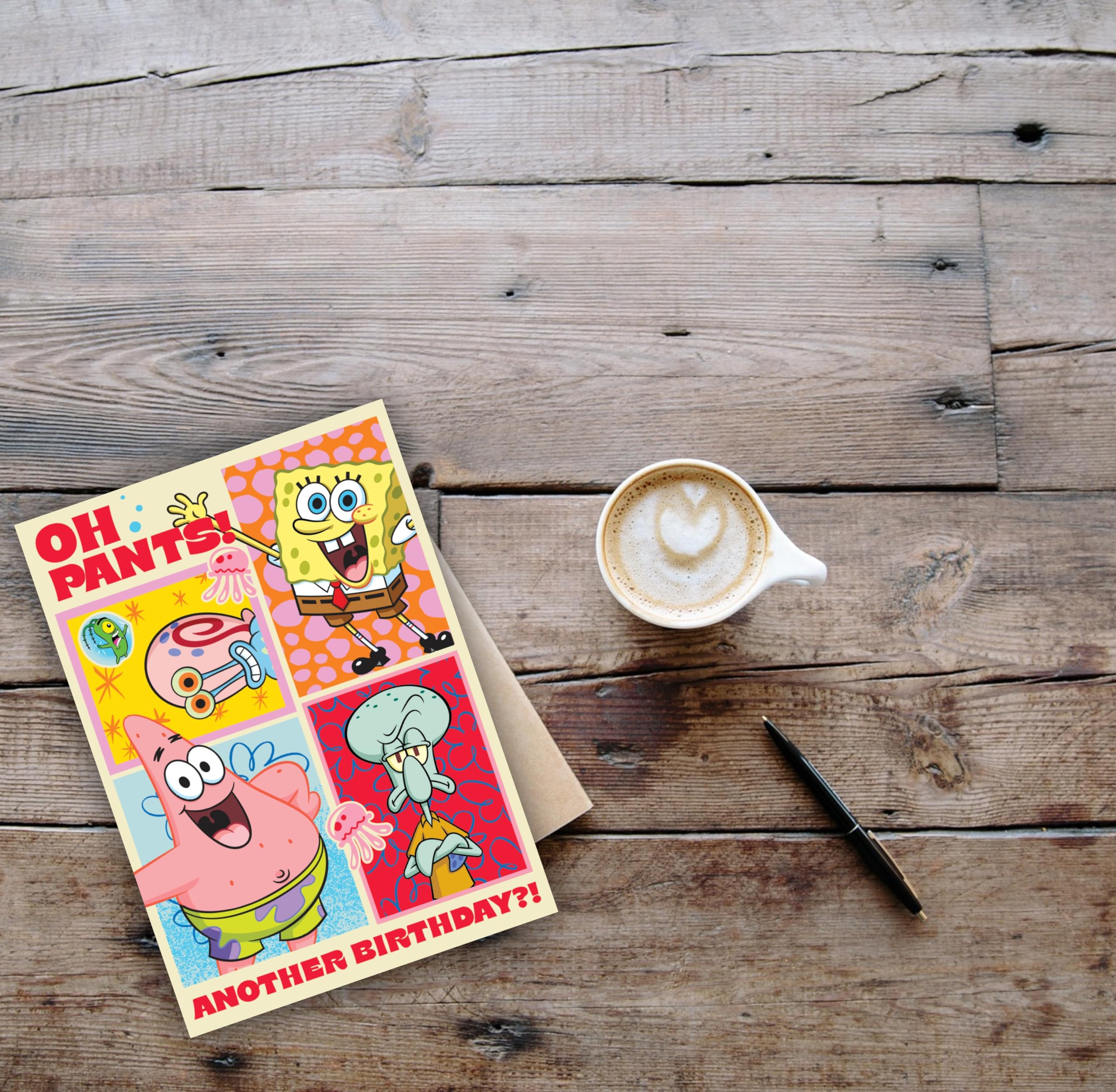 Danilo Promotions LTD SpongeBob SquarePants Funny Birthday Card | Premium Stock | Envelope Included