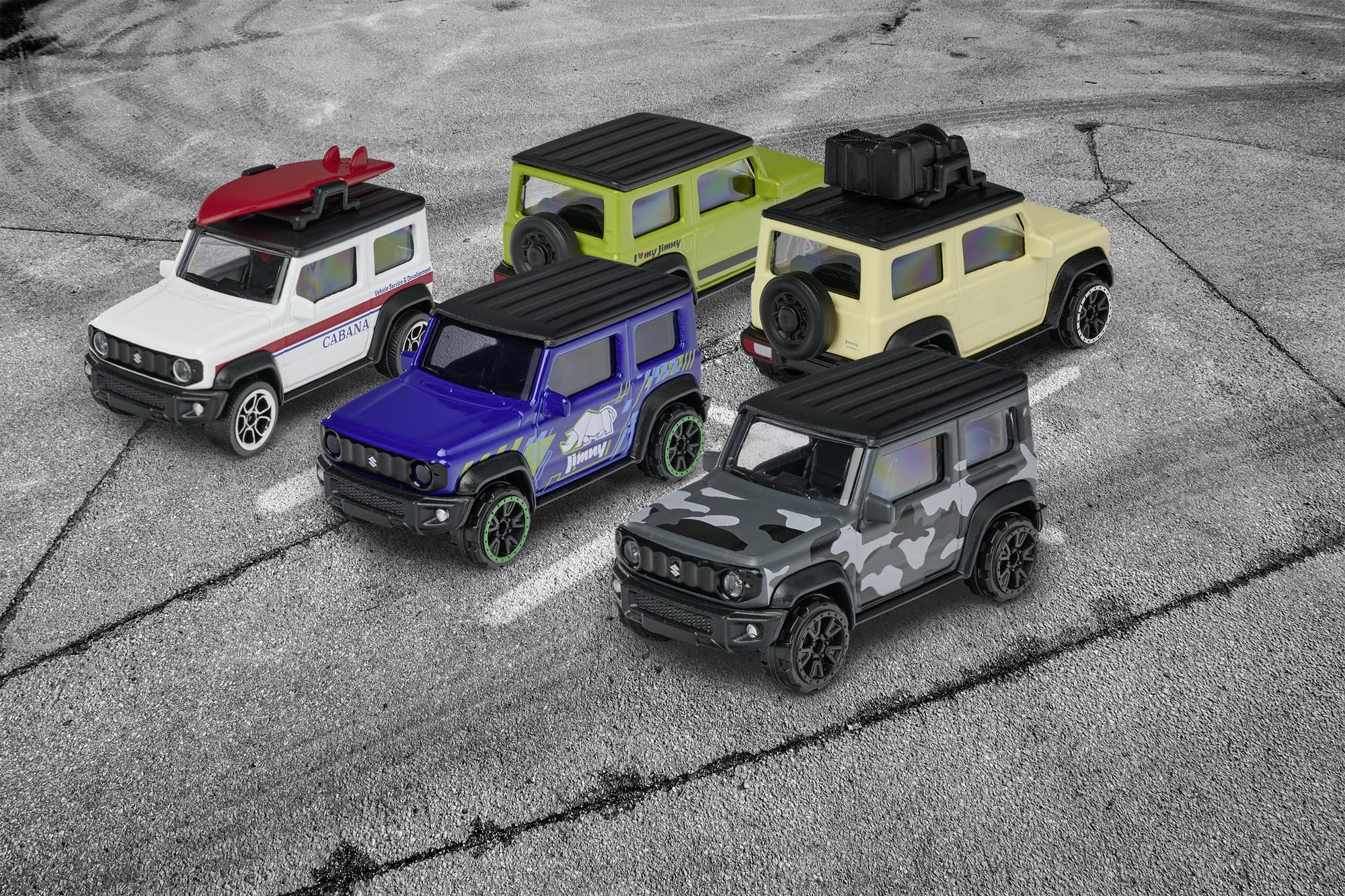 Majorette Suzuki Jimny 5-Pack Metal Collectible SUV Toy Cars | 7.5 cm | Ages 3+ 5