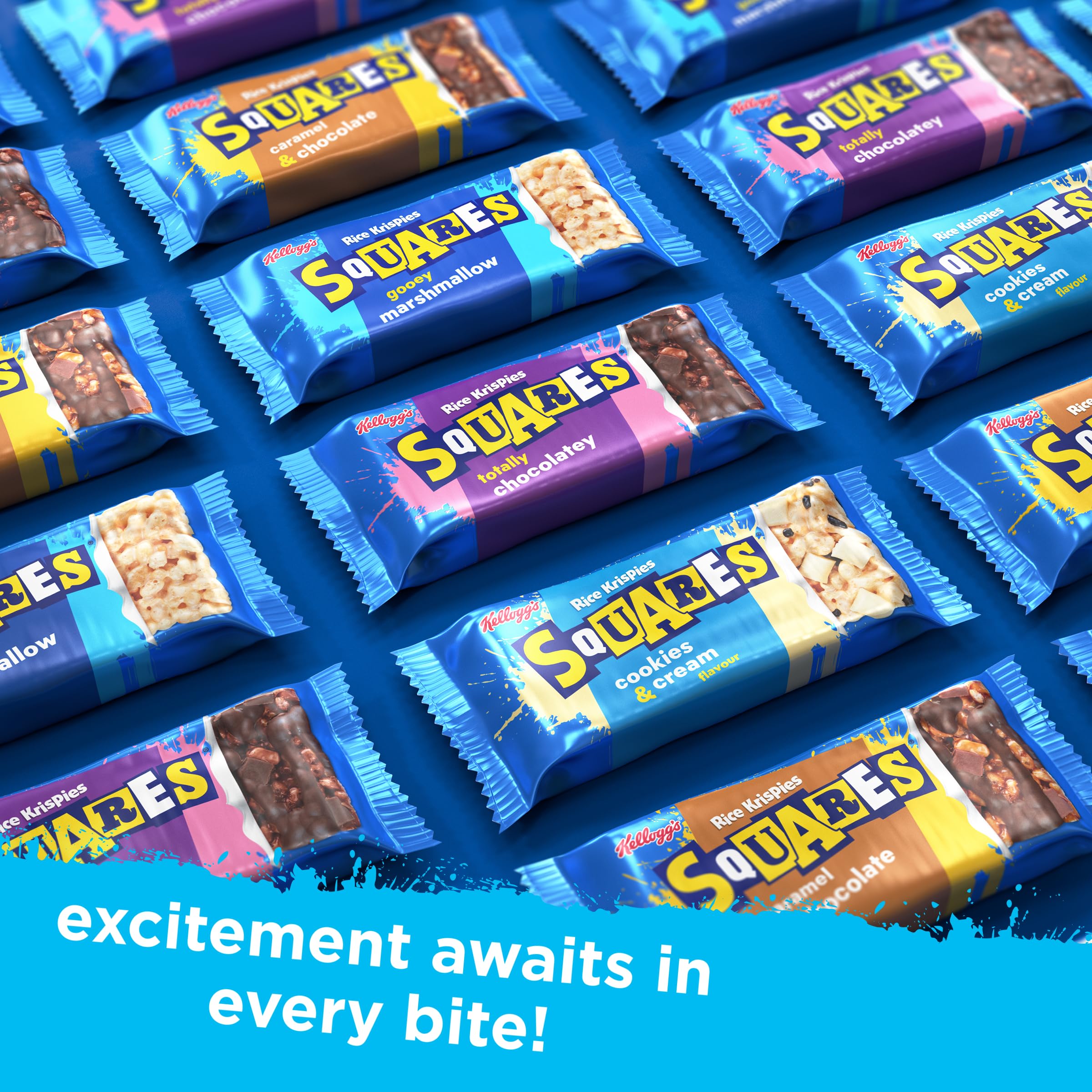 Rice Krispies Squares Chocolate Caramel Cereal Bars - 30 x 36g Bars 4