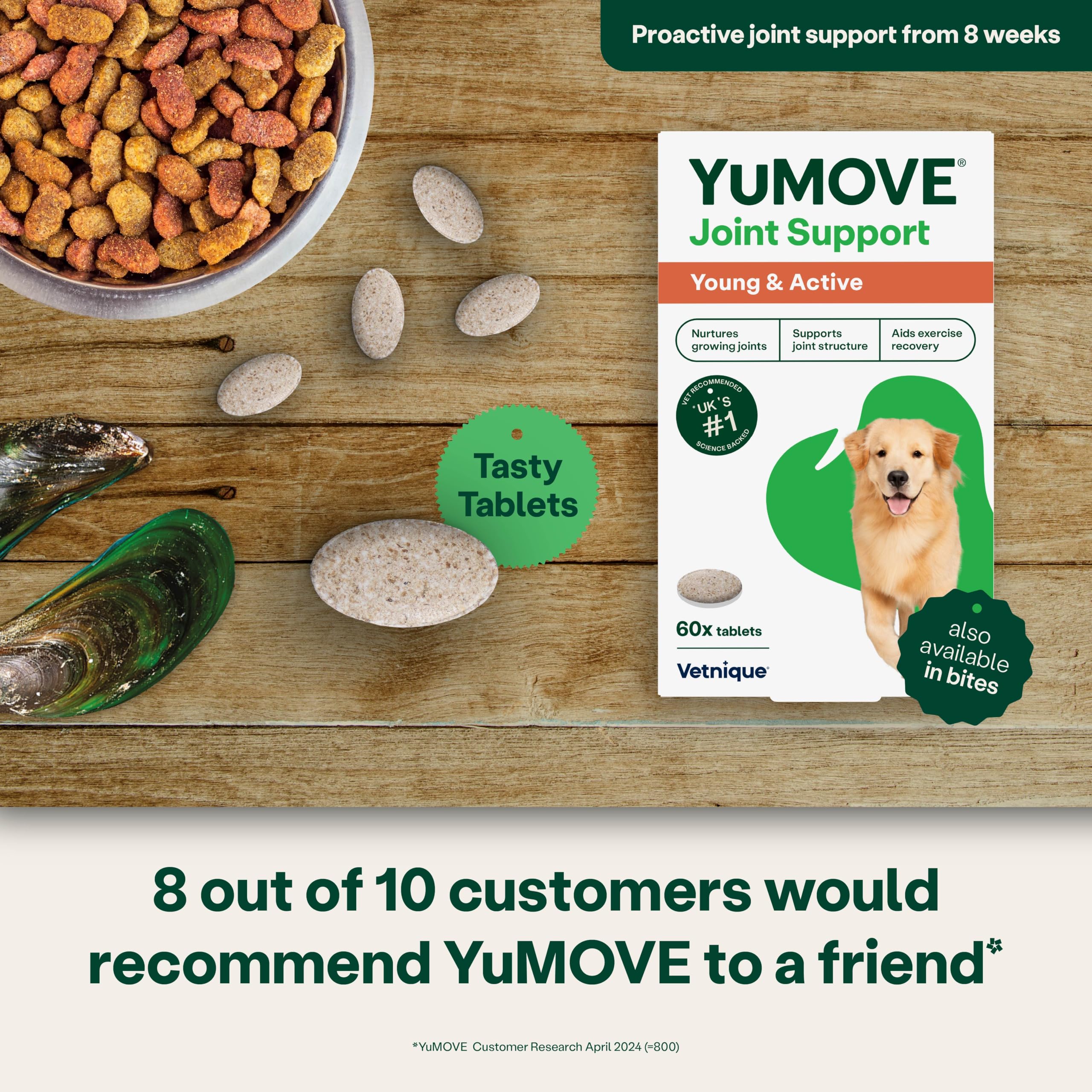 YuMOVE Young and Active Dog - Hip & Joint Support for Dogs Under 6 | 60 Tablets 3