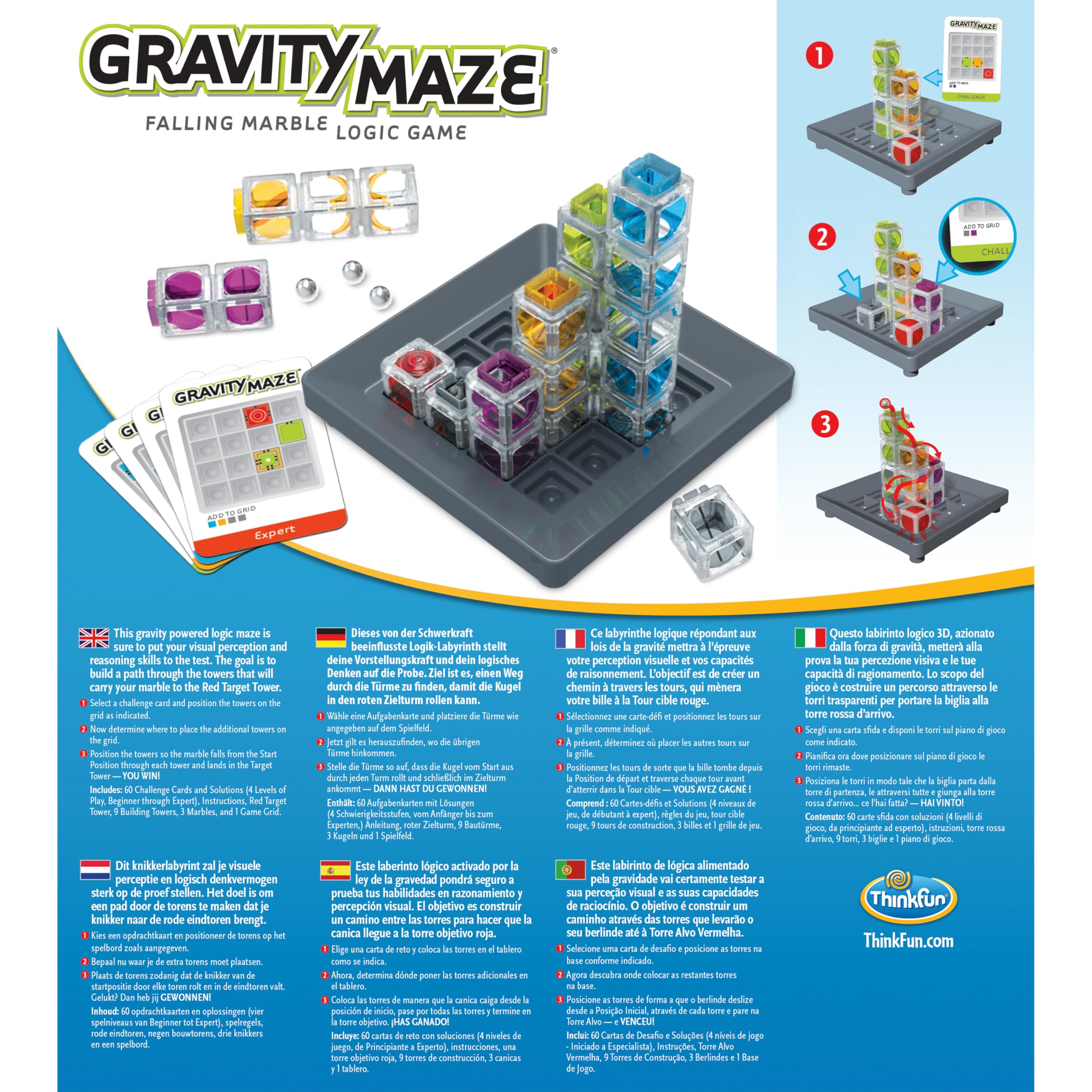 ThinkFun Gravity Maze Marble Run Logic Game and STEM Toy for Ages 8+ | 60 Challenges 5