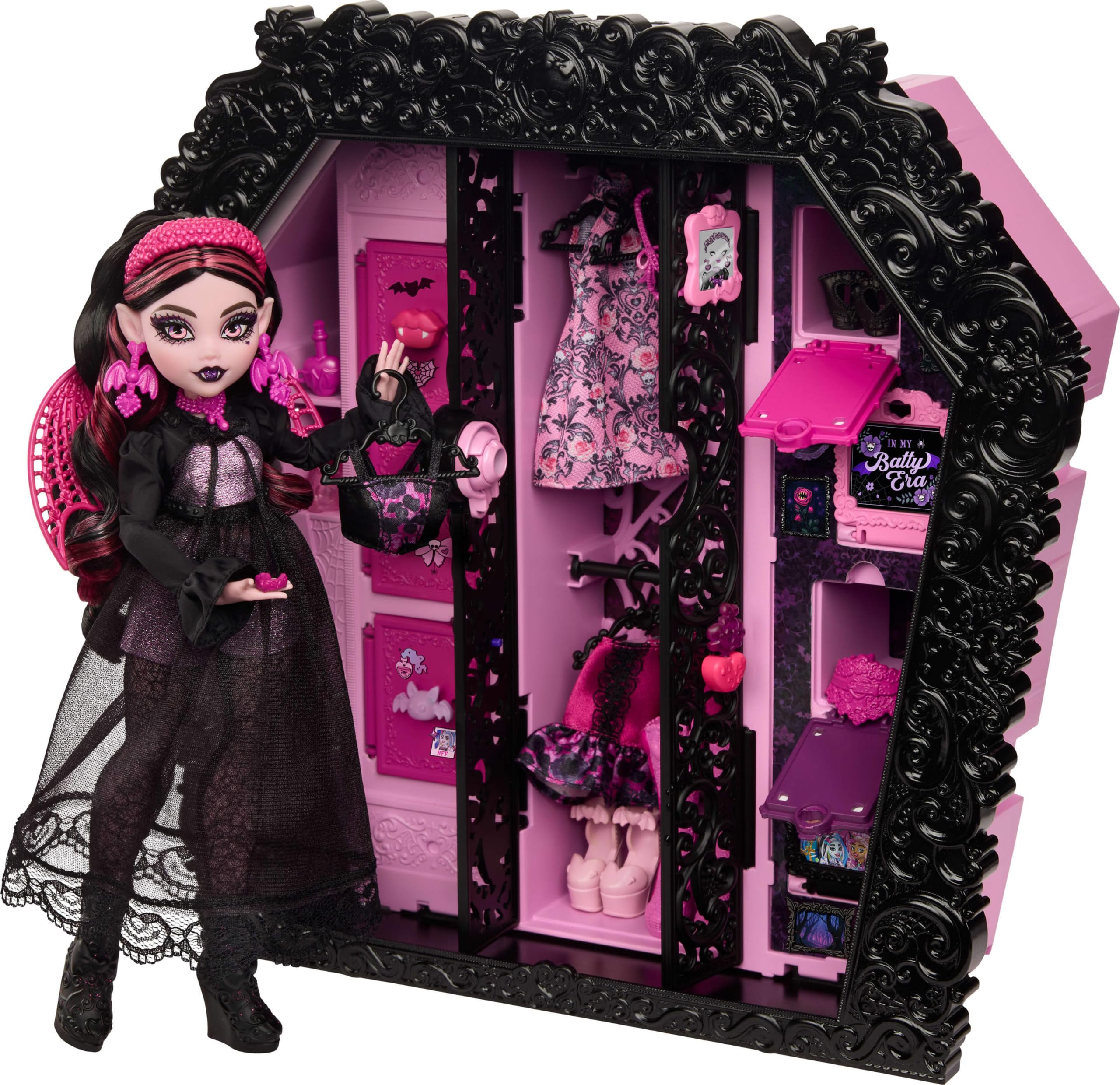 Monster High Ultimate Skulltimate Playset with Draculaura Doll - 40+ Surprises | Ages 4+ | Multicolor 1