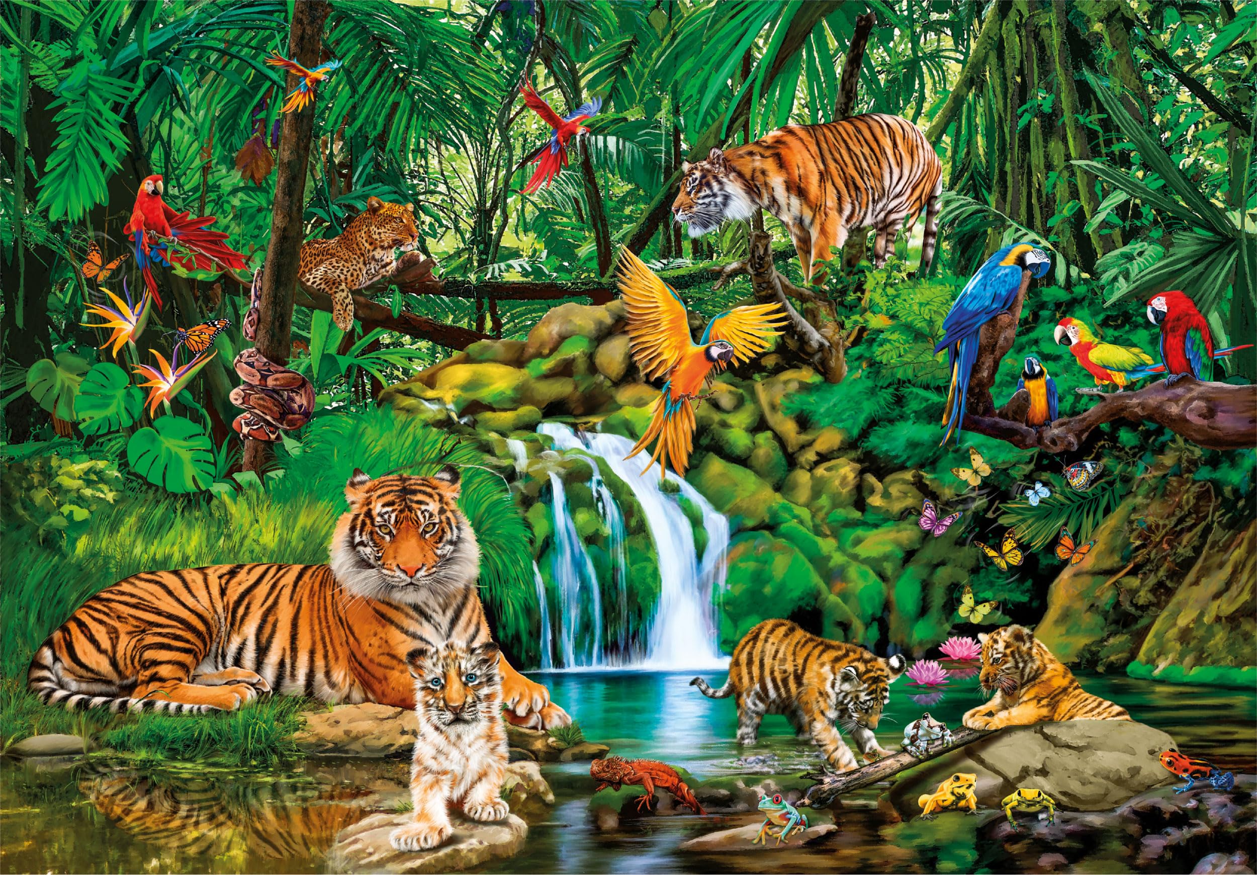 Clementoni Water Magic Puzzle - The Jungle Retreat | 300 Pieces | Multicolor