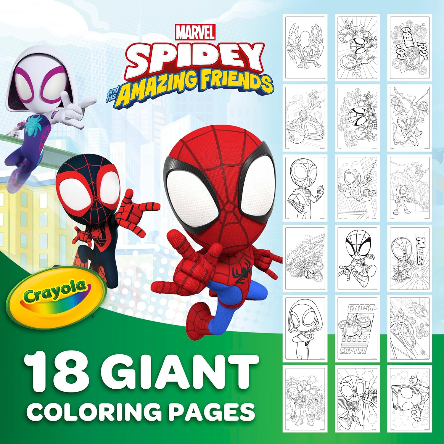 Crayola Giant Colouring Book - Spidey and His Amazing Friends 4