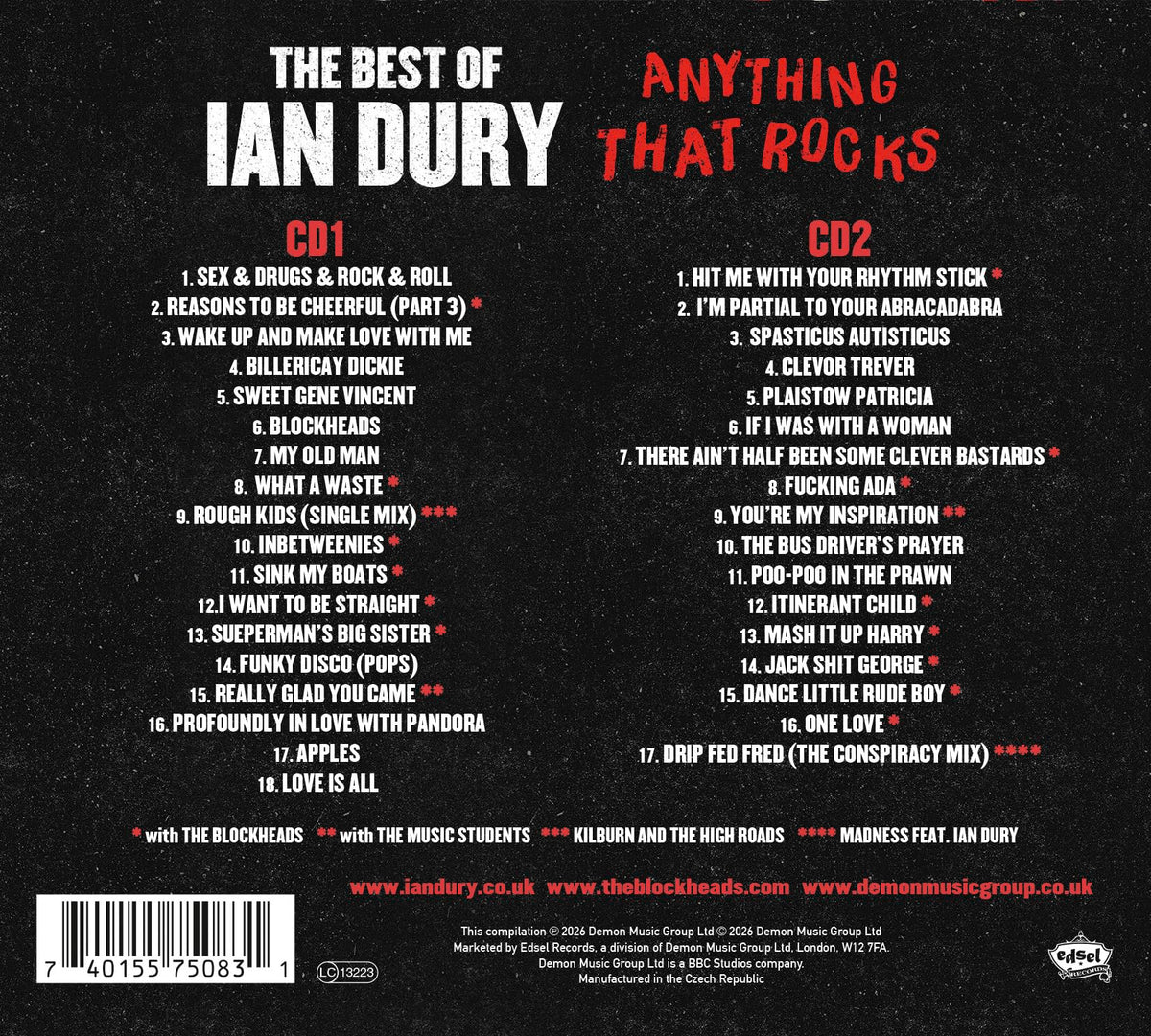 Ian Dury - Anything That Rocks: The Best Of [Collector's Edition CD]