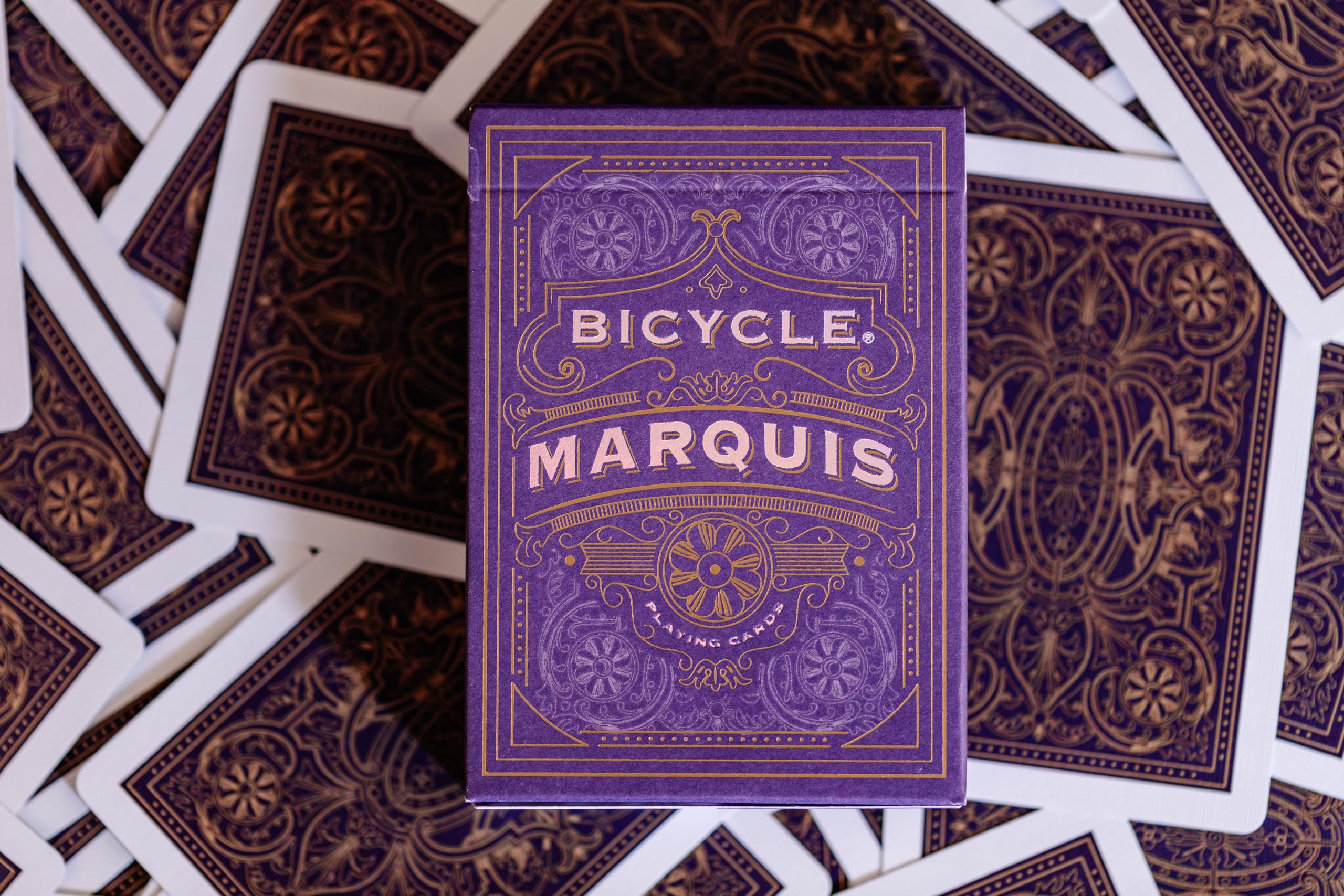 Bicycle Marquis Playing Cards - 1 Deck, Air Cushion Finish, Blue/White 4